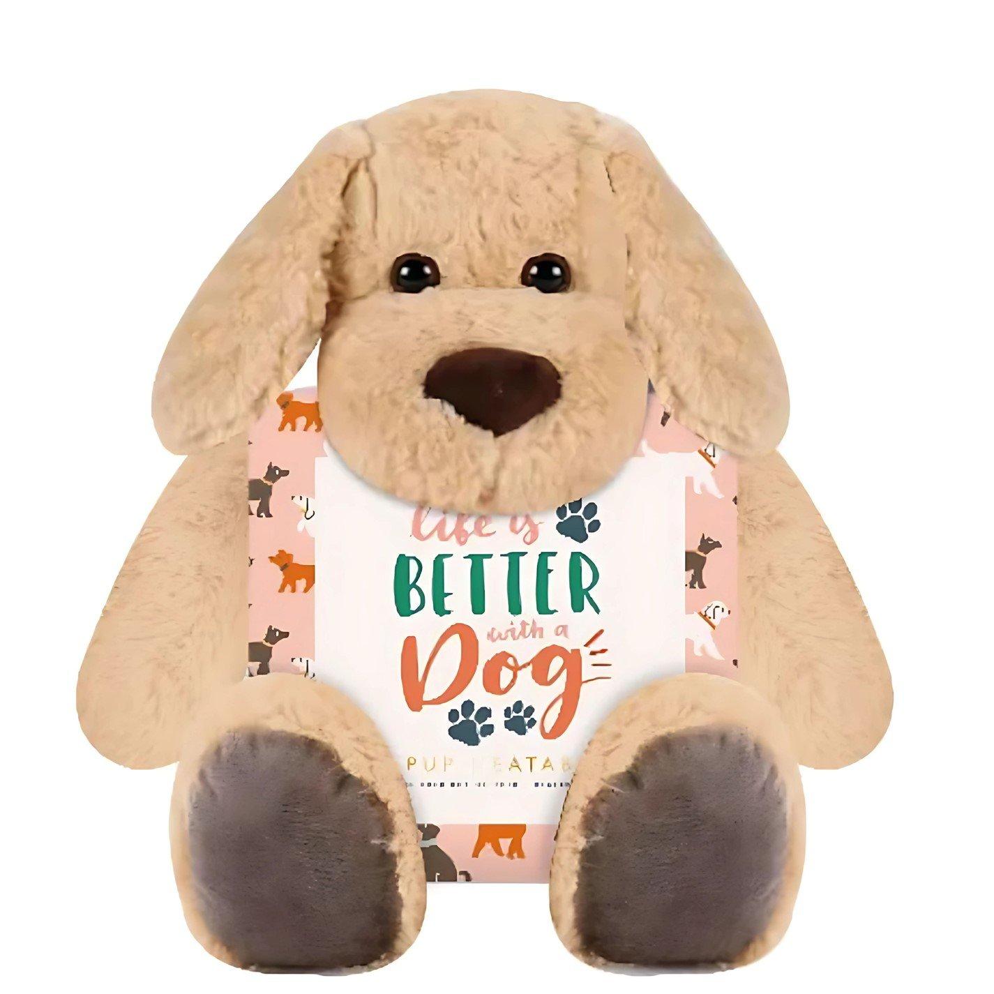 Brown - Milton And Drew - Cuddly Pup Dog Heatable - 2