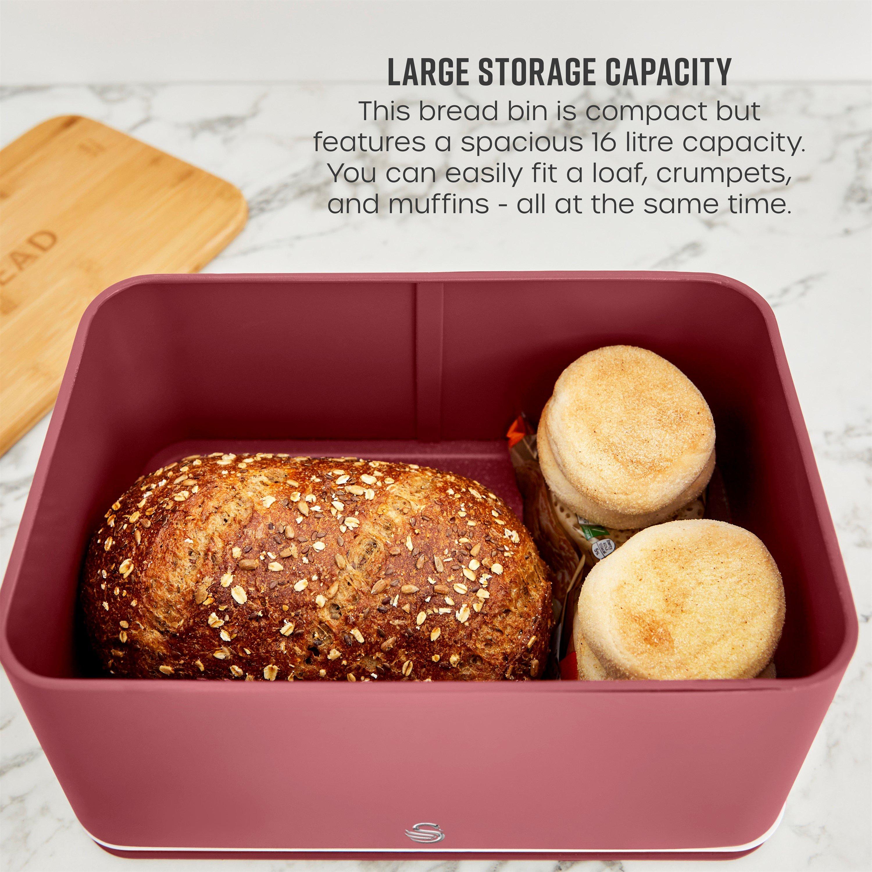 Fuchsia Rose - Swan - Nordic Bread Bin - 3