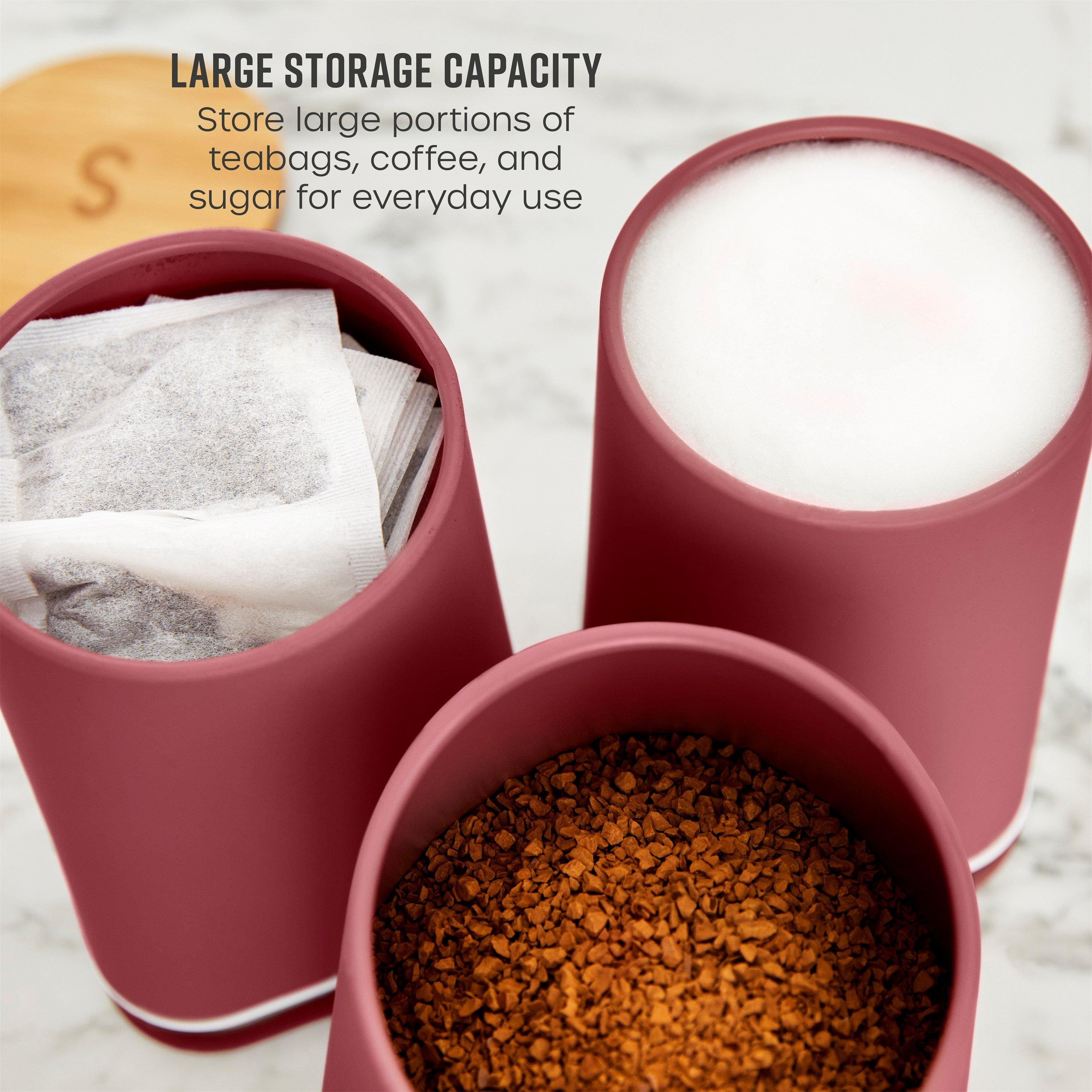 Fuchsia Rose - Swan - Nordic Set of 3 Canisters - 3