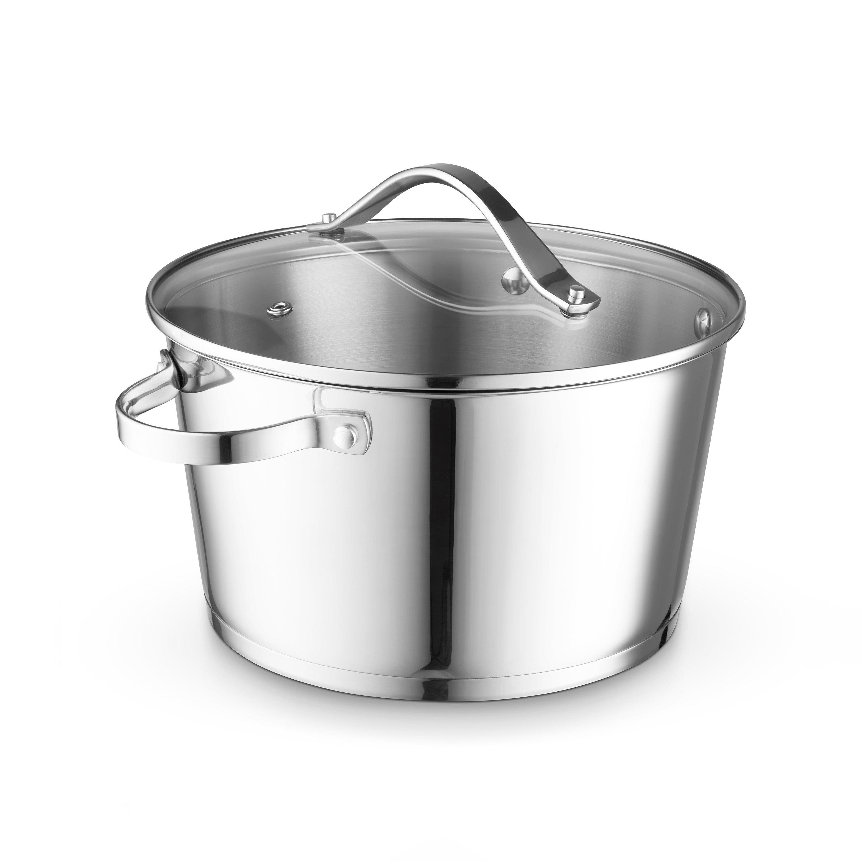 Stainless Steel - Good Food - Stainless Steel 24cm Casserole with Lid - 1
