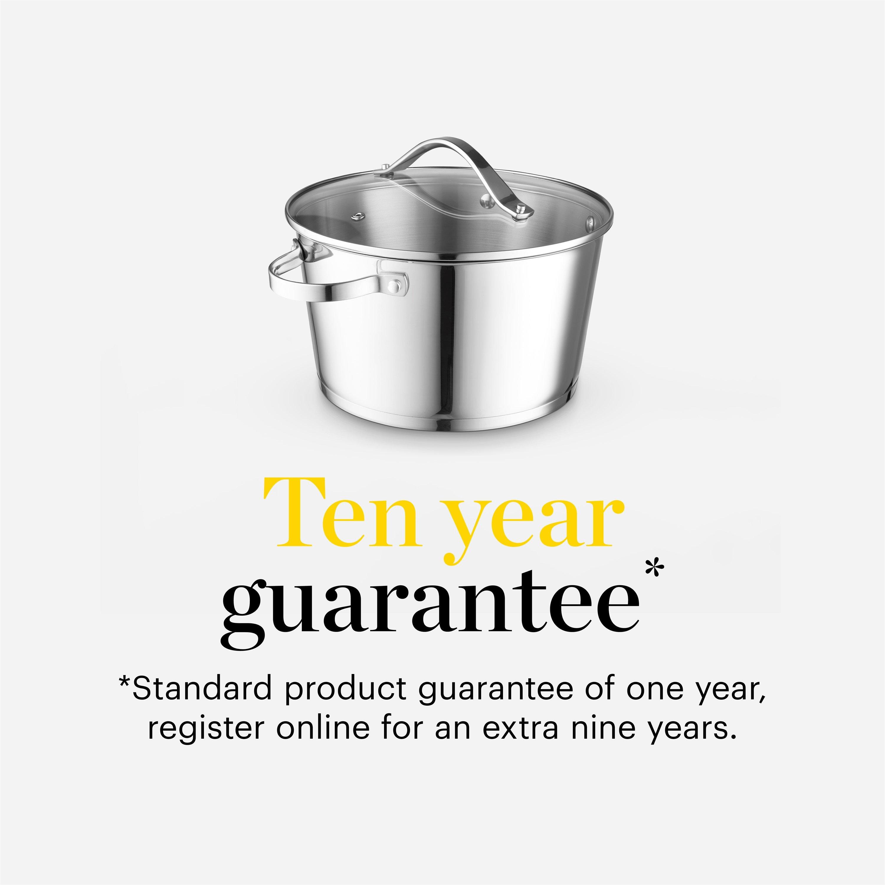 Stainless Steel - Good Food - Stainless Steel 24cm Casserole with Lid - 7