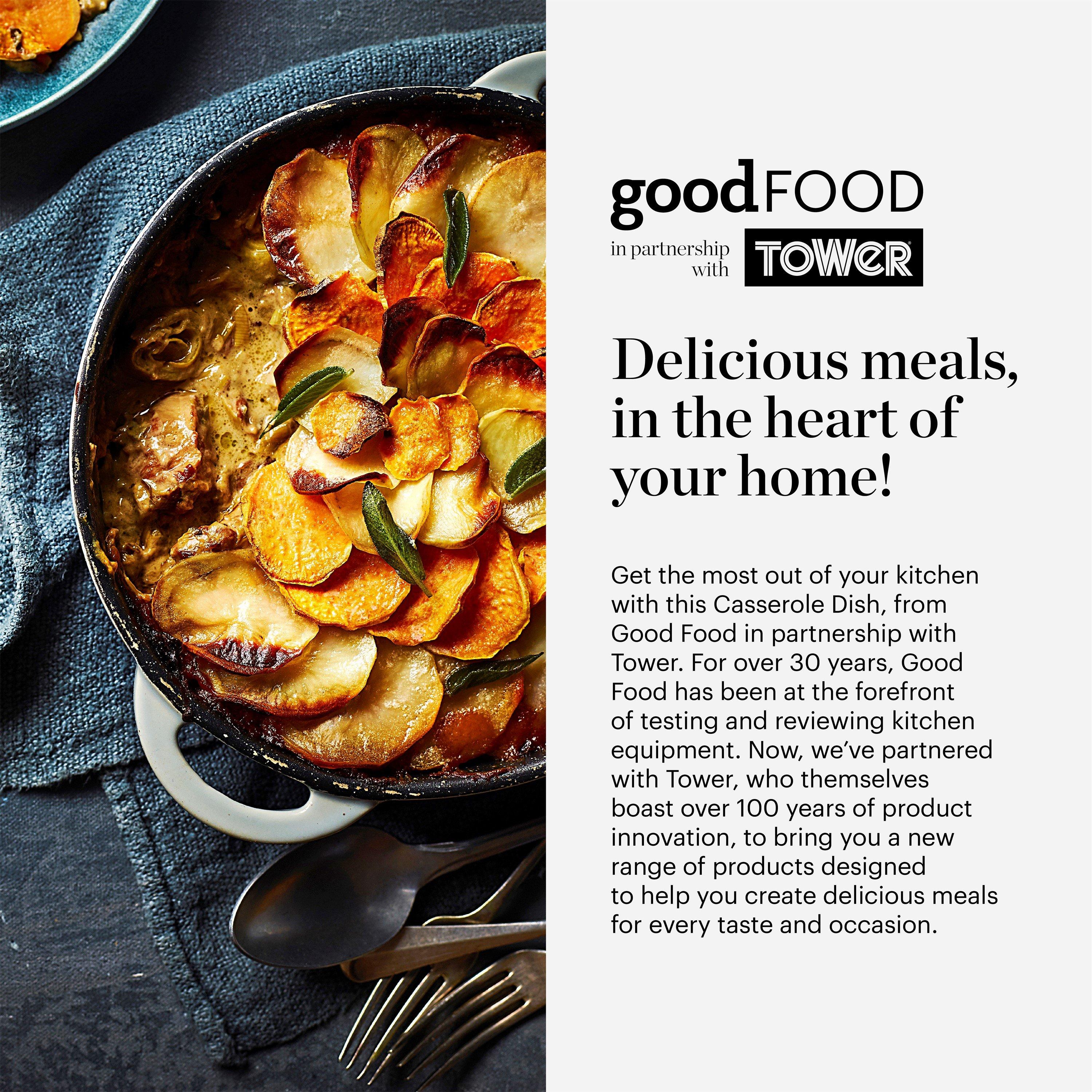 Stainless Steel - Good Food - Stainless Steel 24cm Casserole with Lid - 8