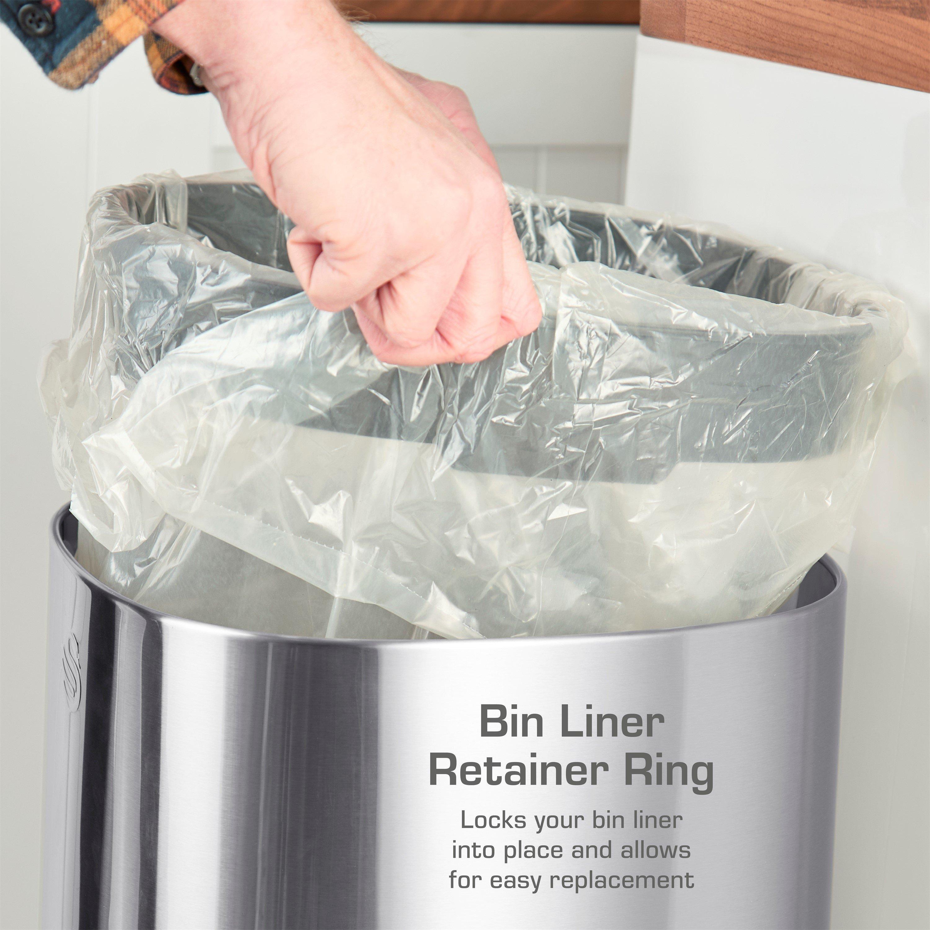 Stainless Steel - Swan - 12L Touch Bin - 4