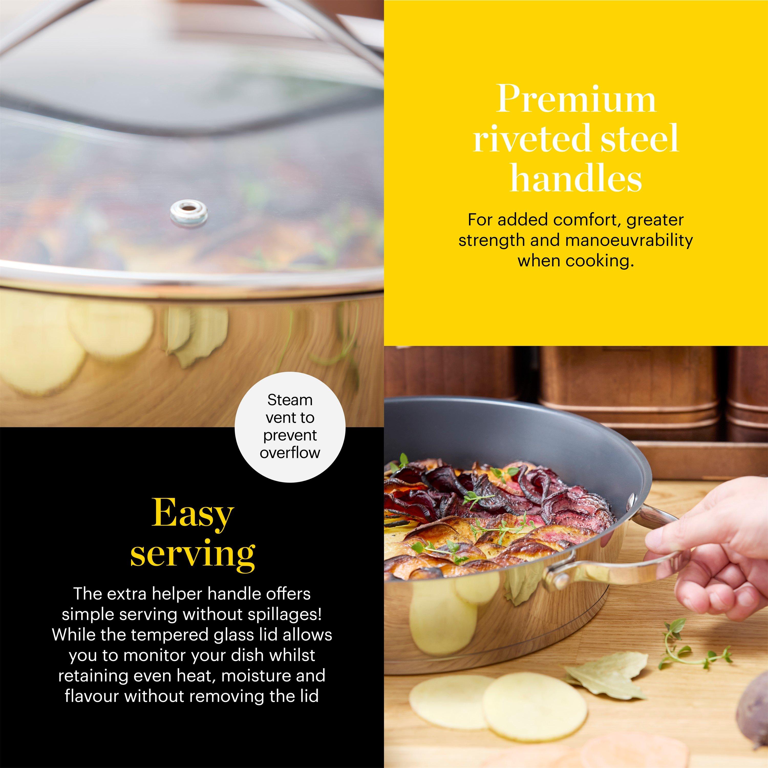 Stainless Steel - Good Food - S/Steel 28cm Multi-Pan with Lid - 5