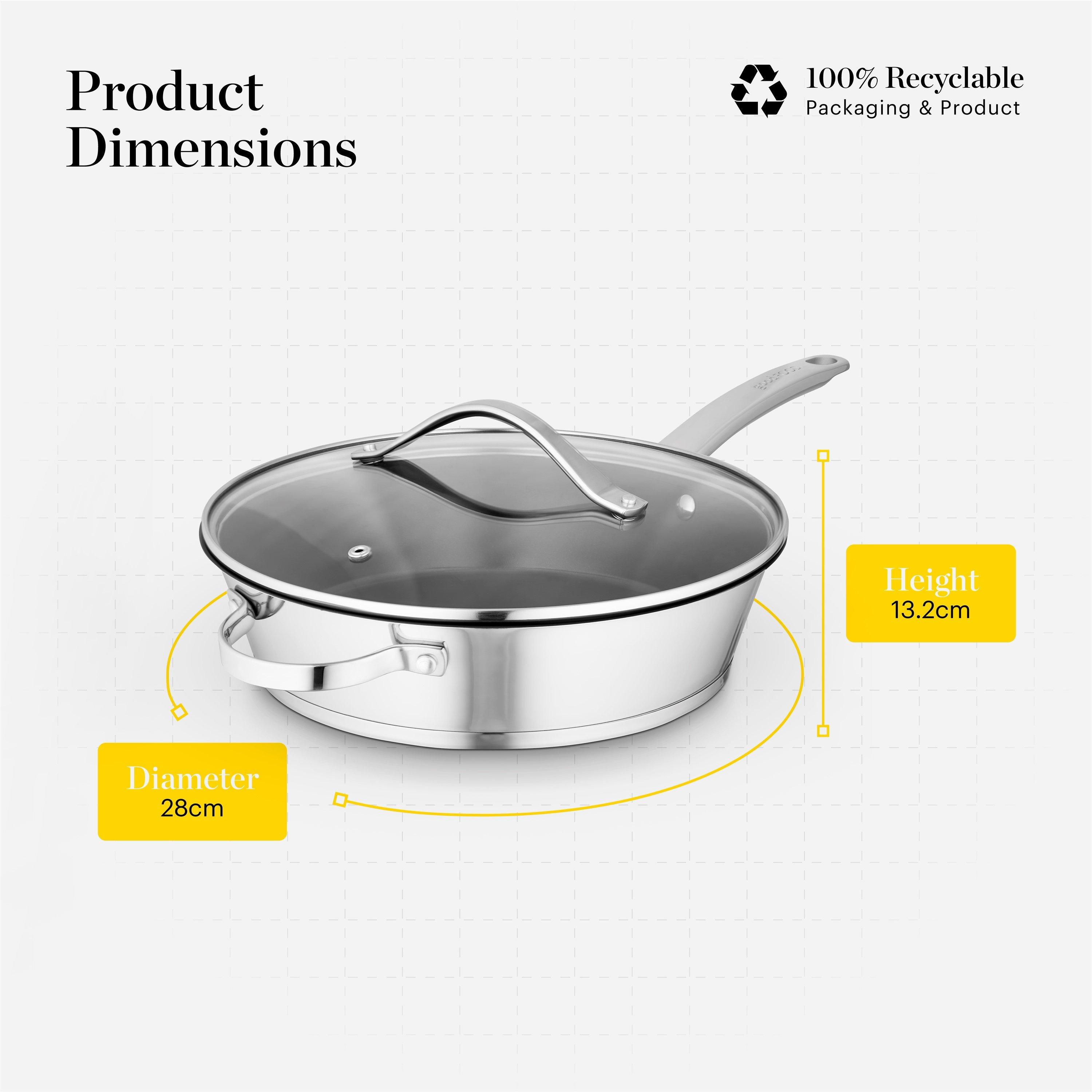 Stainless Steel - Good Food - S/Steel 28cm Multi-Pan with Lid - 6