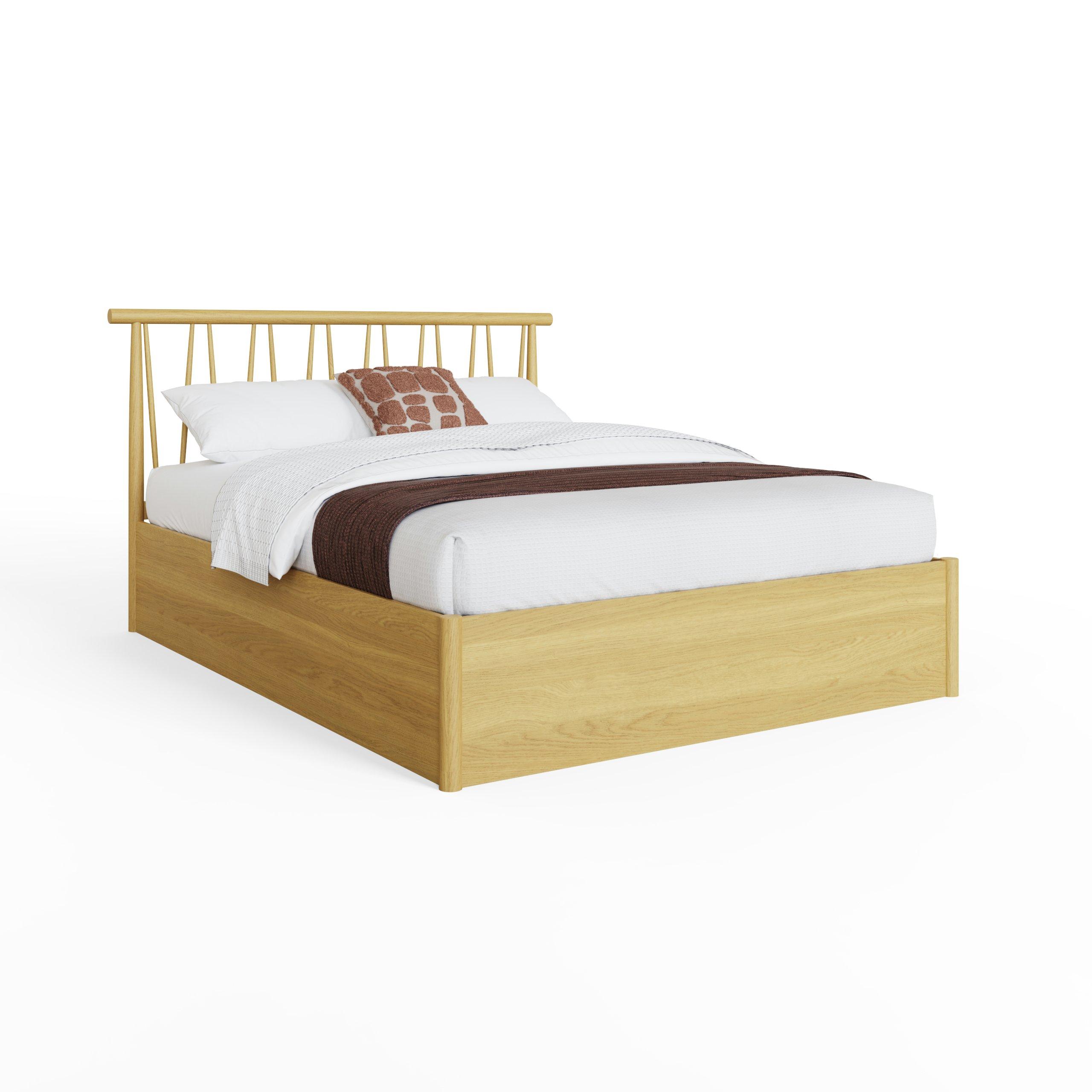 Oak - GFW - Fusum Double Ottoman & Pocket Sprung Mattress - 6
