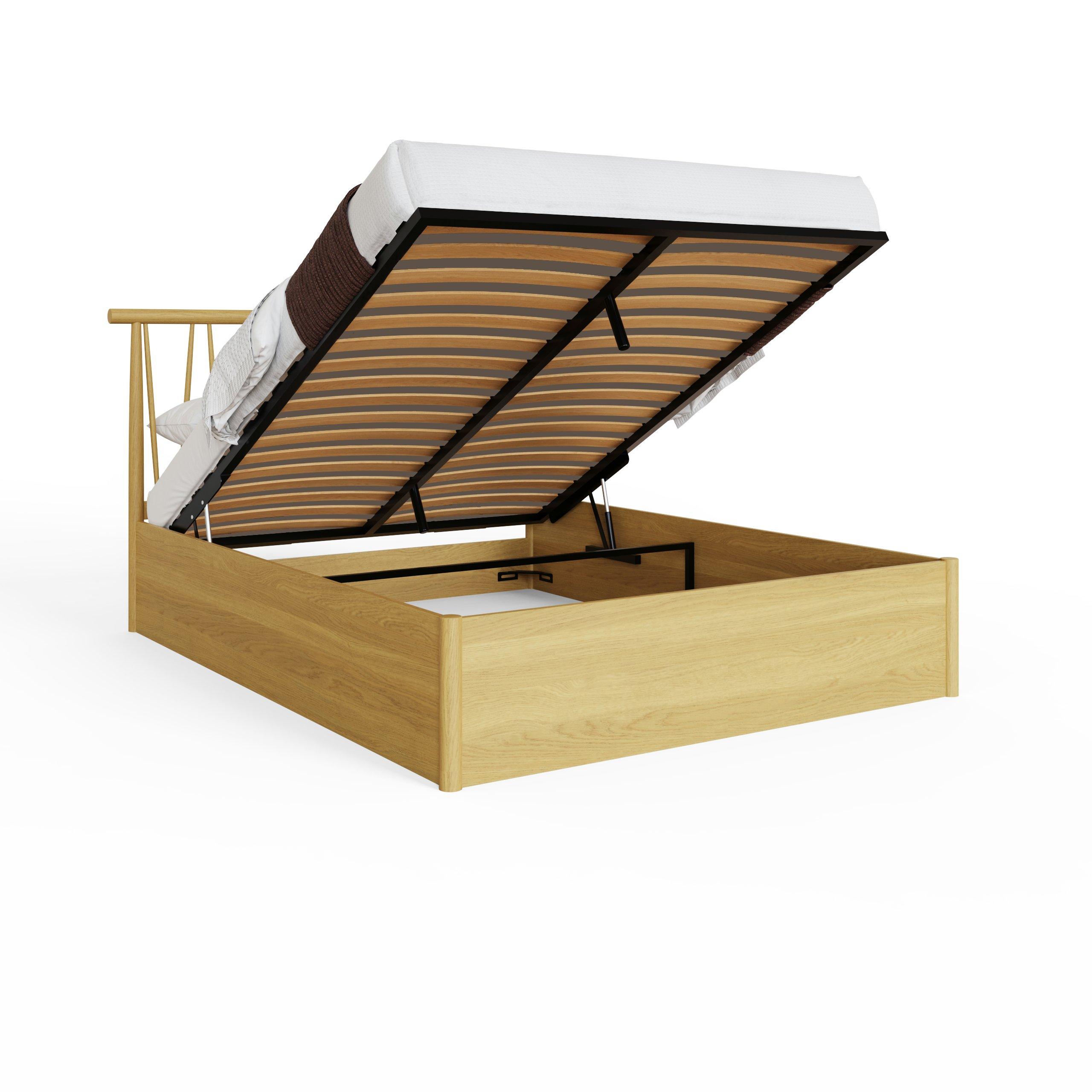 Oak - GFW - Fusum Double Ottoman & Pocket Sprung Mattress - 8