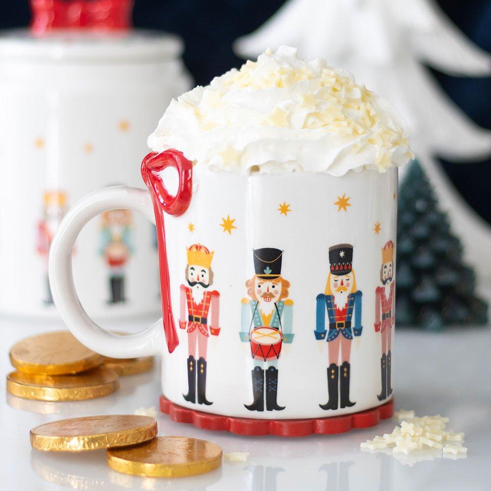 Multi - Something Different - Nutcracker Print Mug with Bow - 1