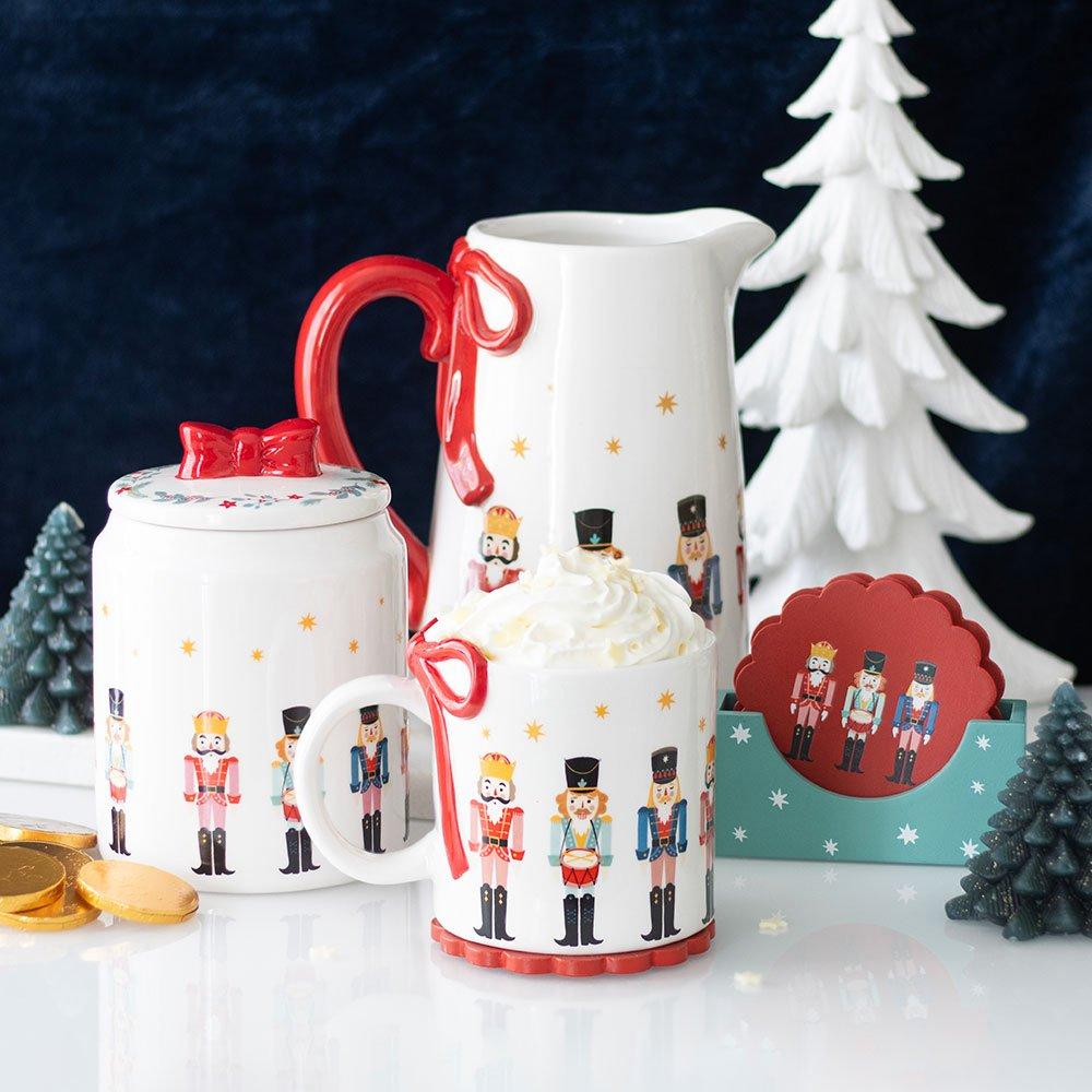 Multi - Something Different - Nutcracker Print Mug with Bow - 5