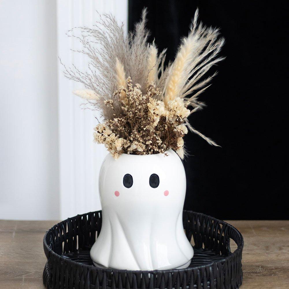 Something Different  Sweet Ghost Flower Vase - White
