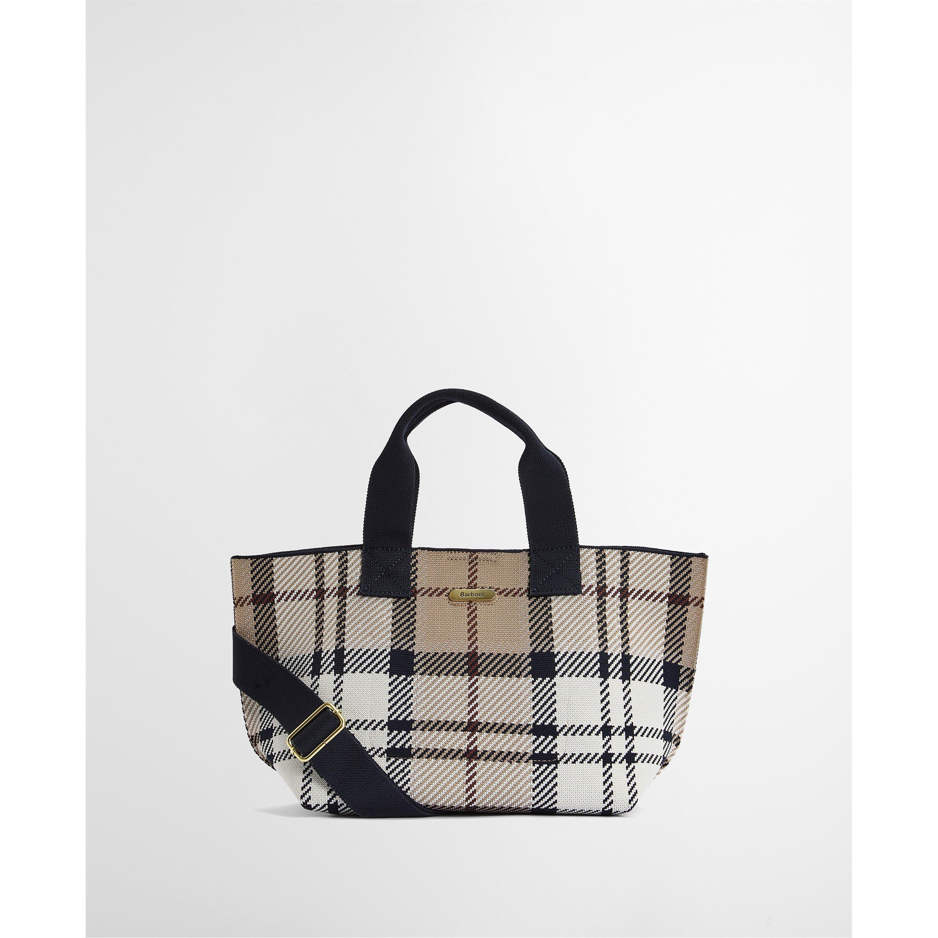 Barbour Womens Layla Tartan Mini Tote Bag - Rosewood Tart