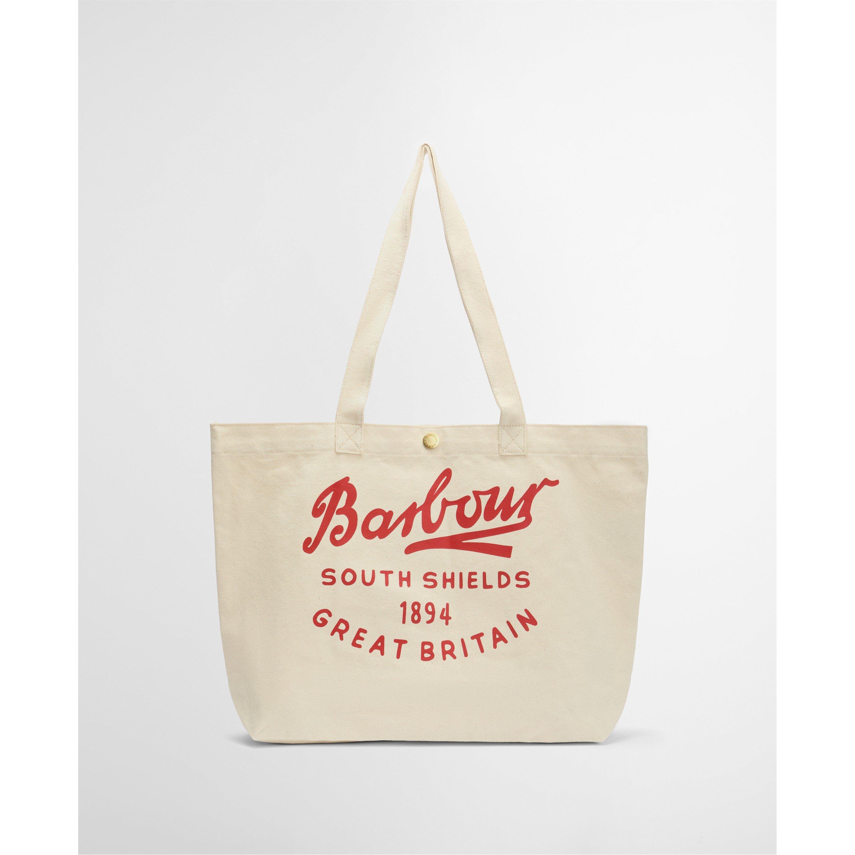 Barbour Women's Script Tote Bag - Red Logo