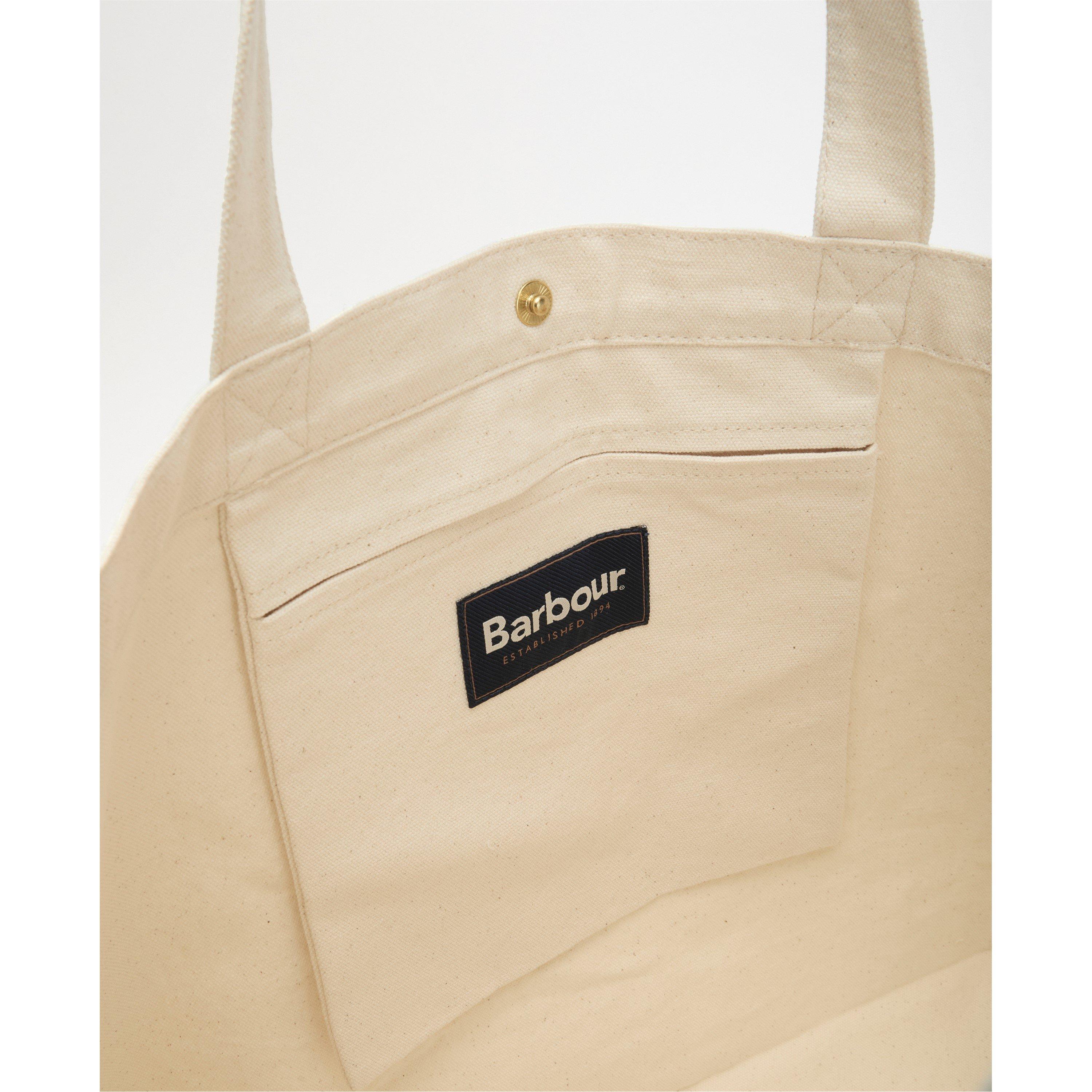 Red Logo - Barbour - Womens Script Tote Bag - 6