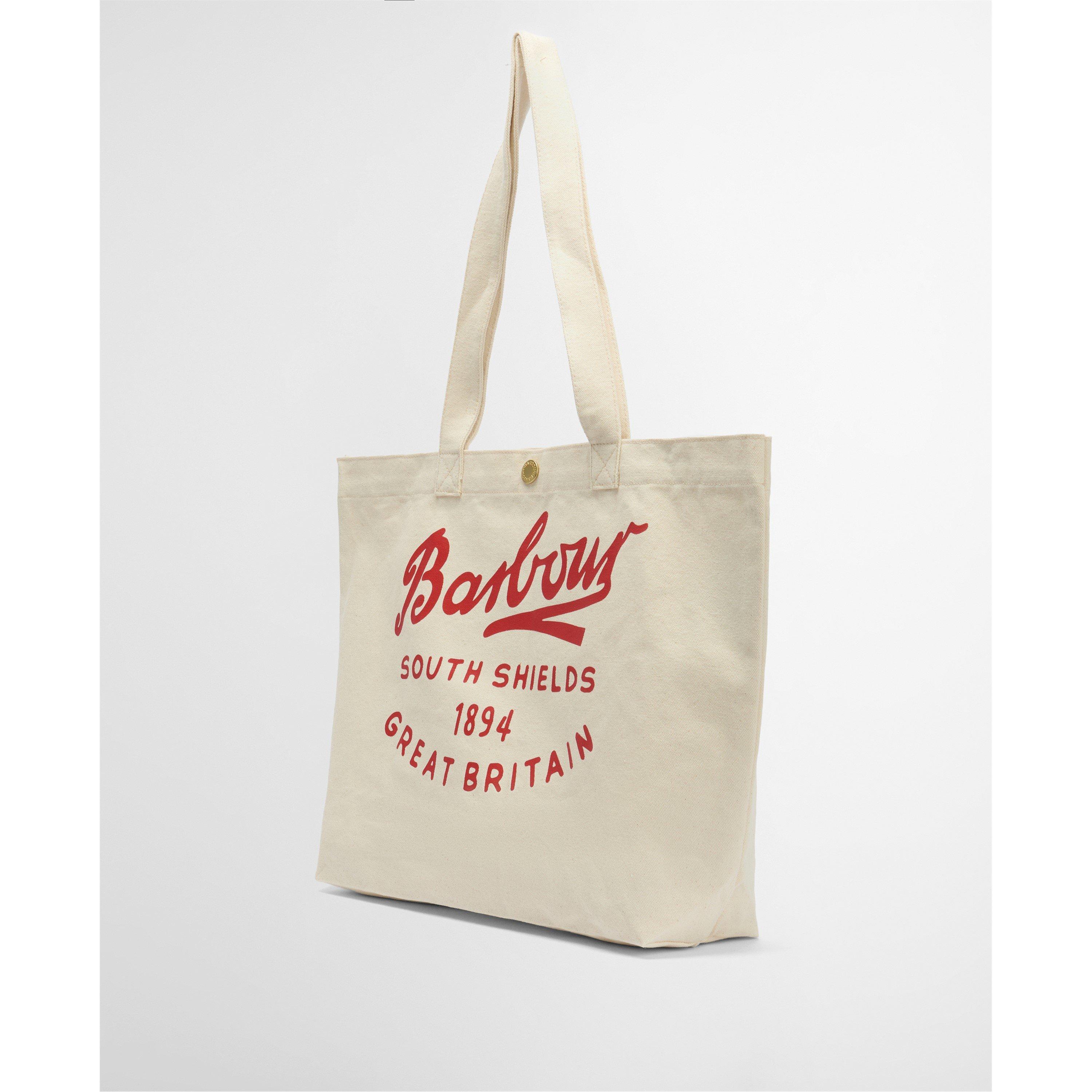 Red Logo - Barbour - Womens Script Tote Bag - 7