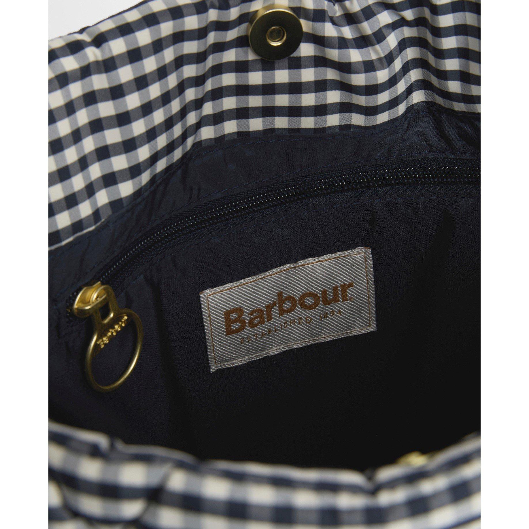 Gingham Check - Barbour - Womens Riah Quilted Tote Bag - 4