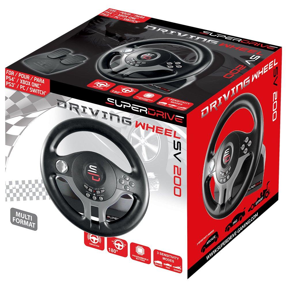 No Colour - Subsonic - Multi-Platform SV 200 Steering Wheel With Pedals - 2