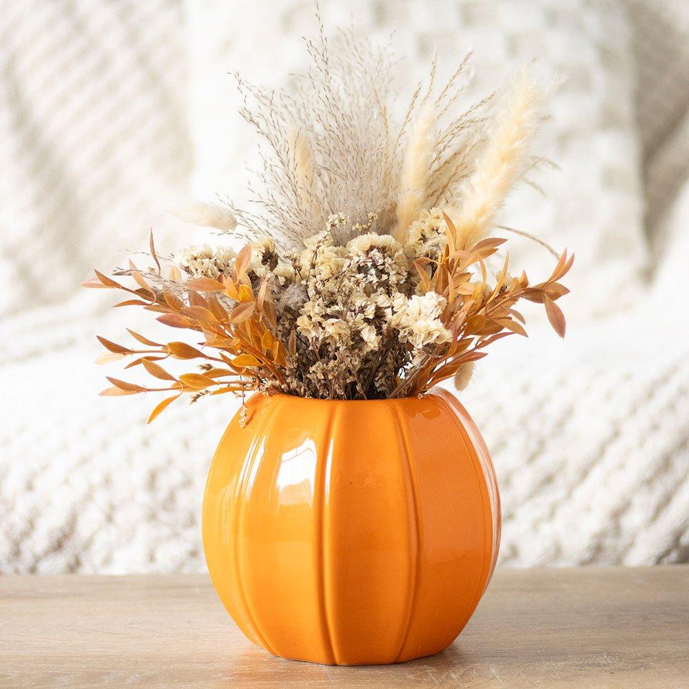 Orange - Something Different - Orange Pumpkin Vase - 1