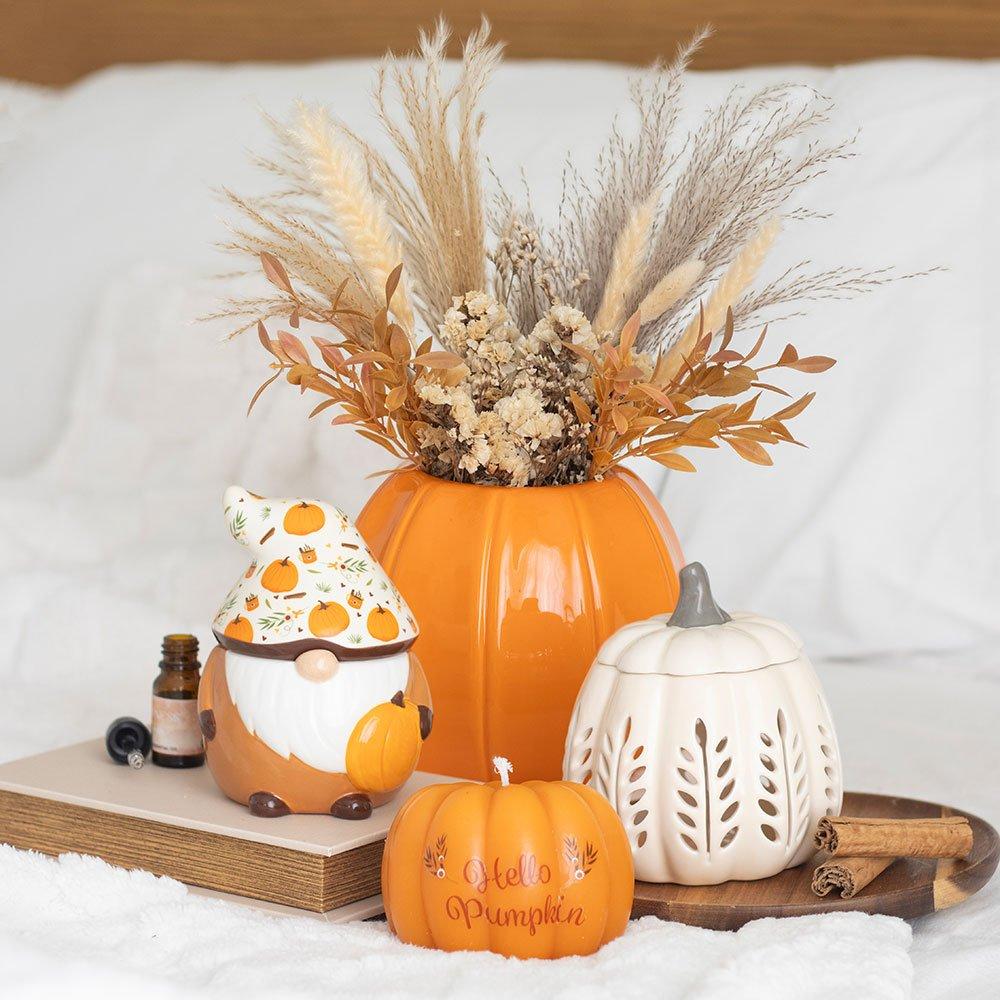 Orange - Something Different - Orange Pumpkin Vase - 4