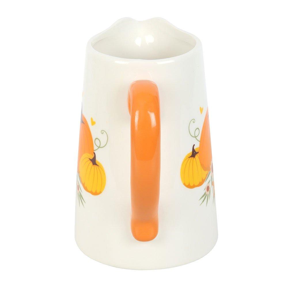Orange - Something Different - Autumn Pumpkin Ceramic Flower Jug - 4