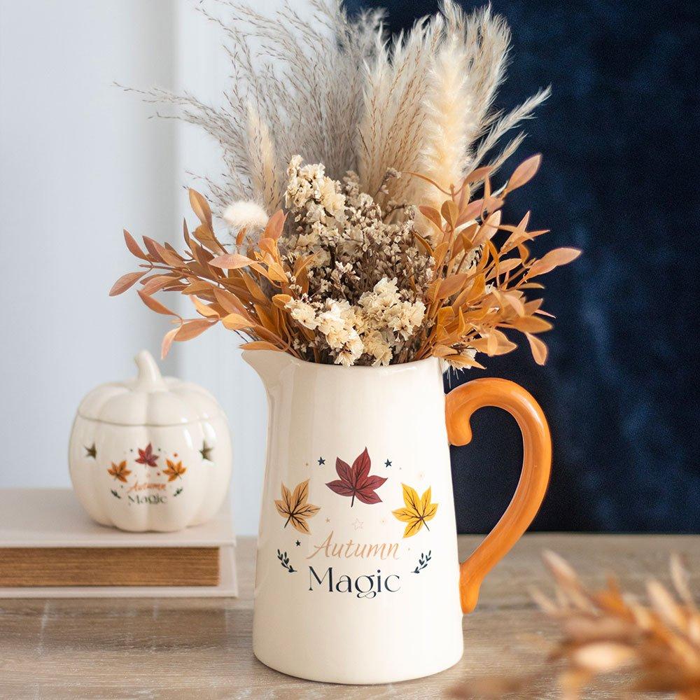 Cream - Something Different - Autumn Magic Ceramic Flower Jug - 1