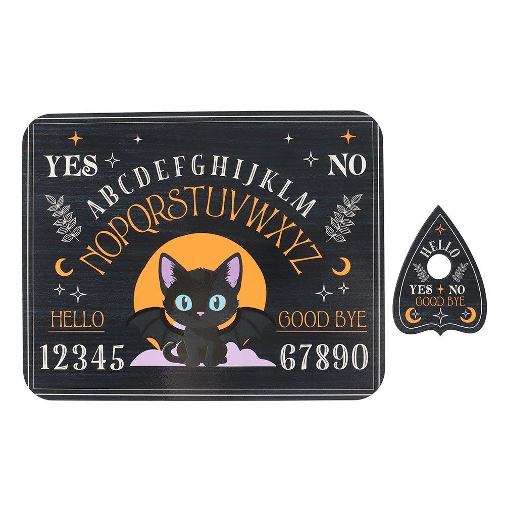 Black - Something Different - Cute and Creepy Bat Cat Talking Board with Planche - 2