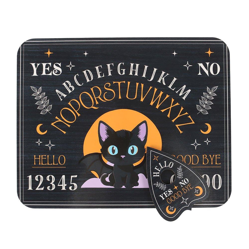 Black - Something Different - Cute and Creepy Bat Cat Talking Board with Planche - 3