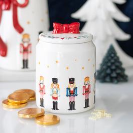 Something Different Nutcracker Storage Jar with Bow
