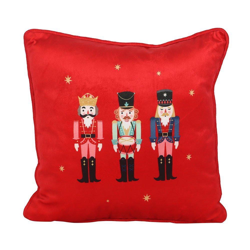 Red - Something Different - Square Nutcracker Cushion - 2