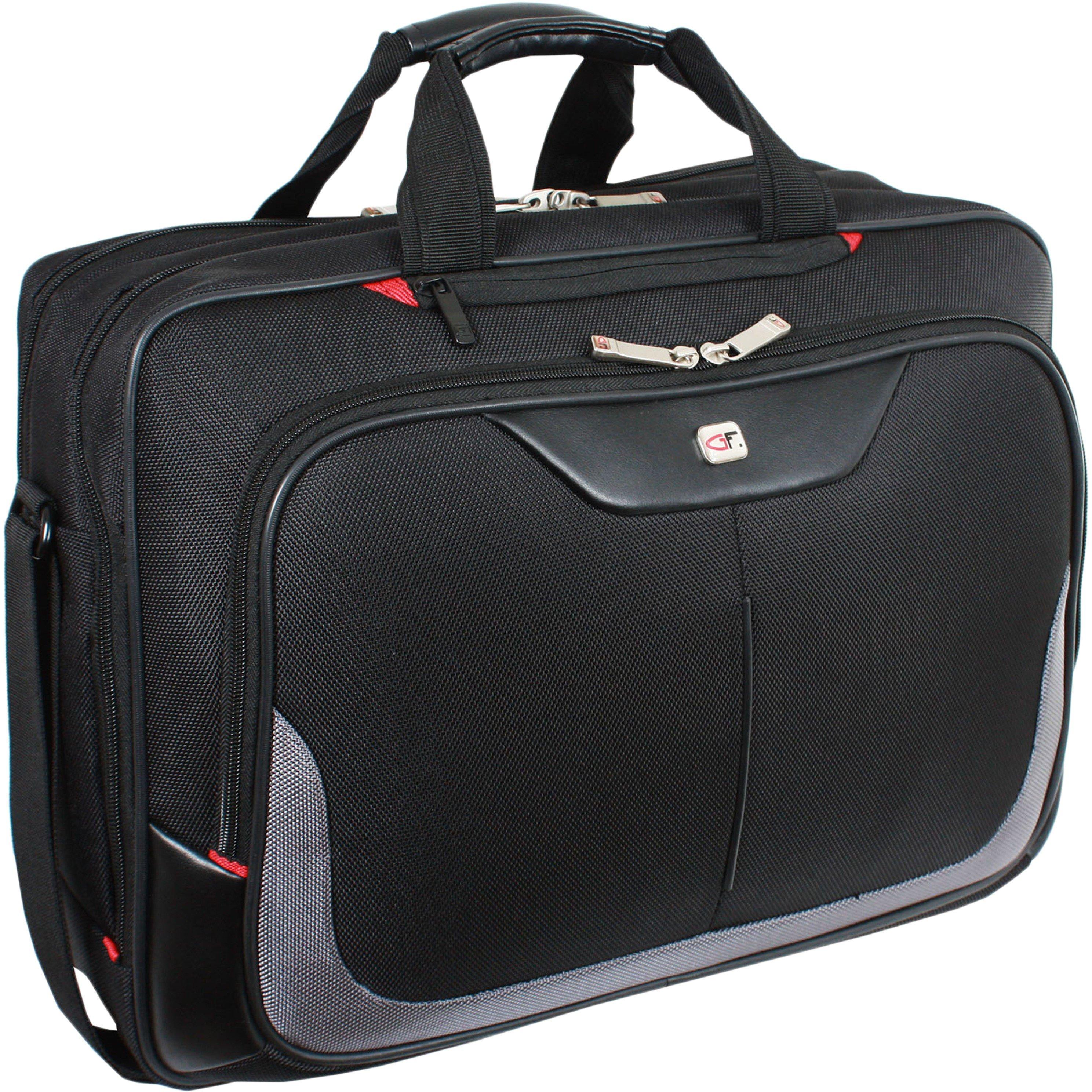 Black Gf555 - Gino Ferrari - Enza 16 Laptop Briefcase Tablet Bag iPad Case - 1