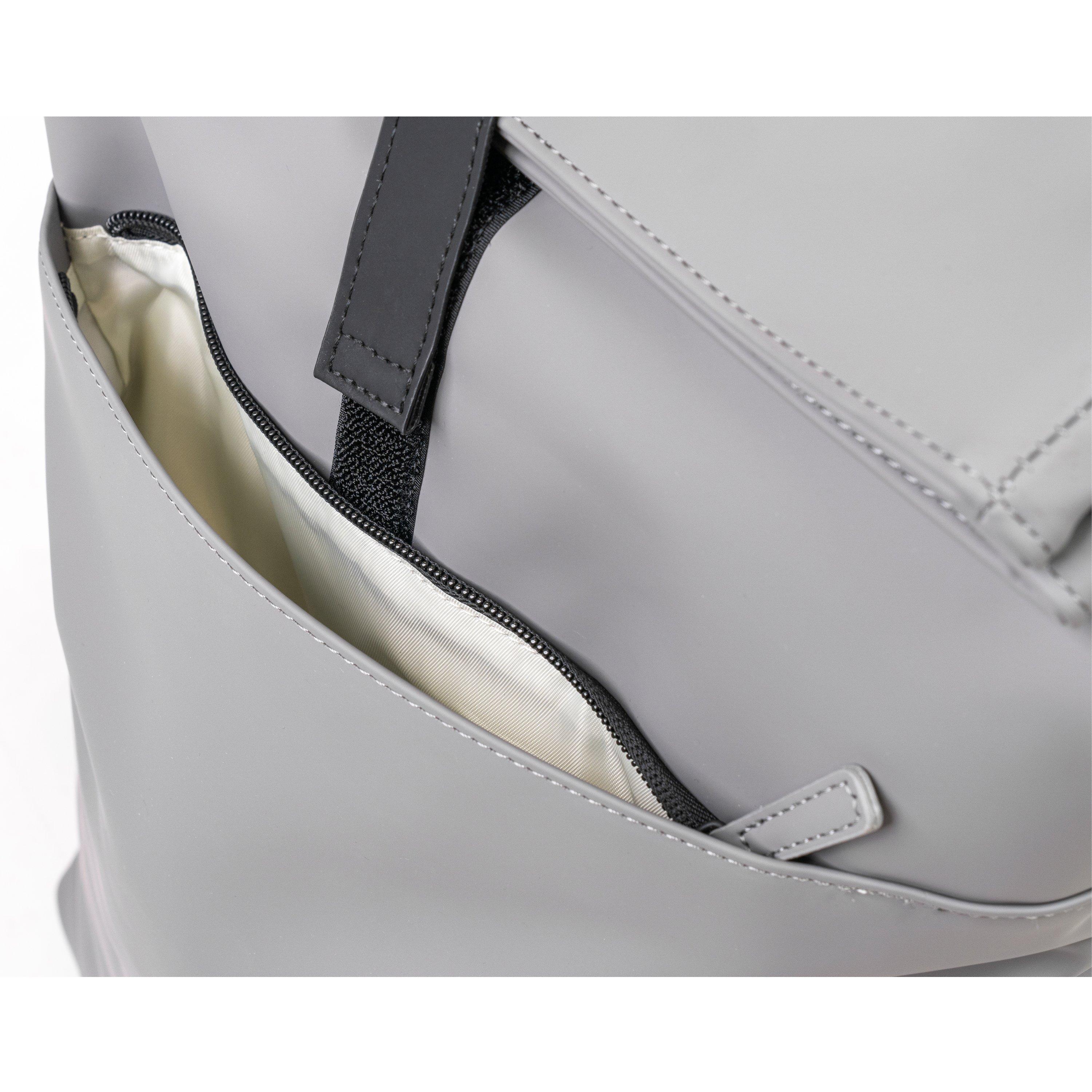 Light Grey Lfb0 - London Fog - Durable Roll-Top Backpack 13.5L Laptop Tablet Bag - 10