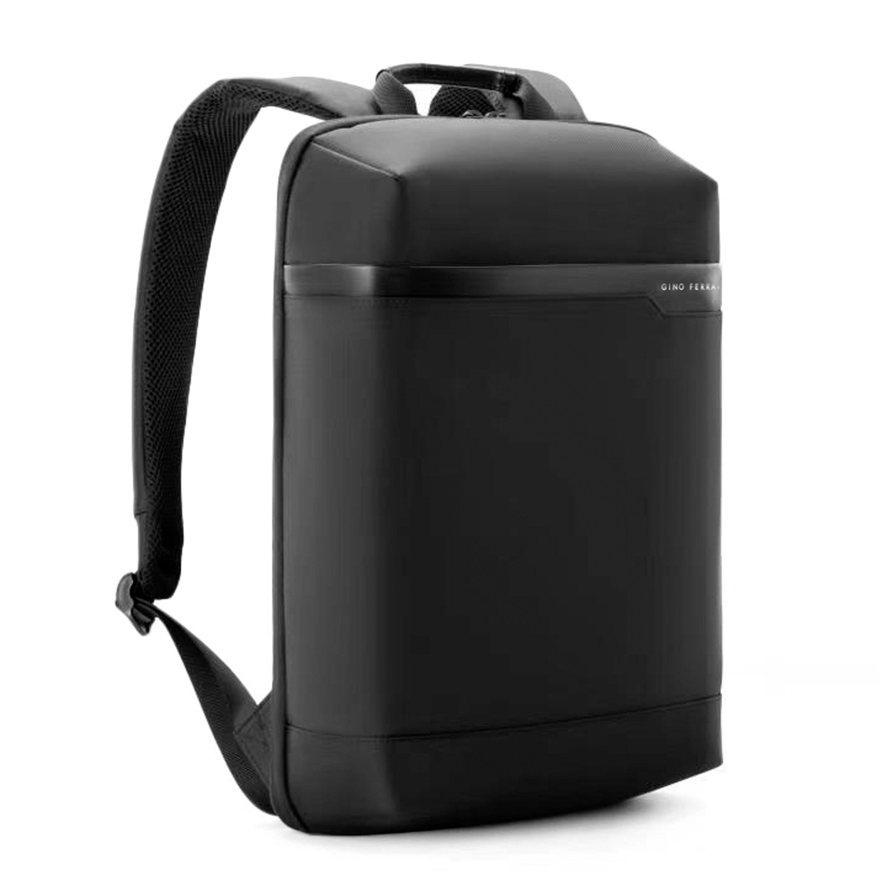 Black Gf601-01 - Gino Ferrari - Mission 15.6 Slimline Laptop Backpack School Bag - 1