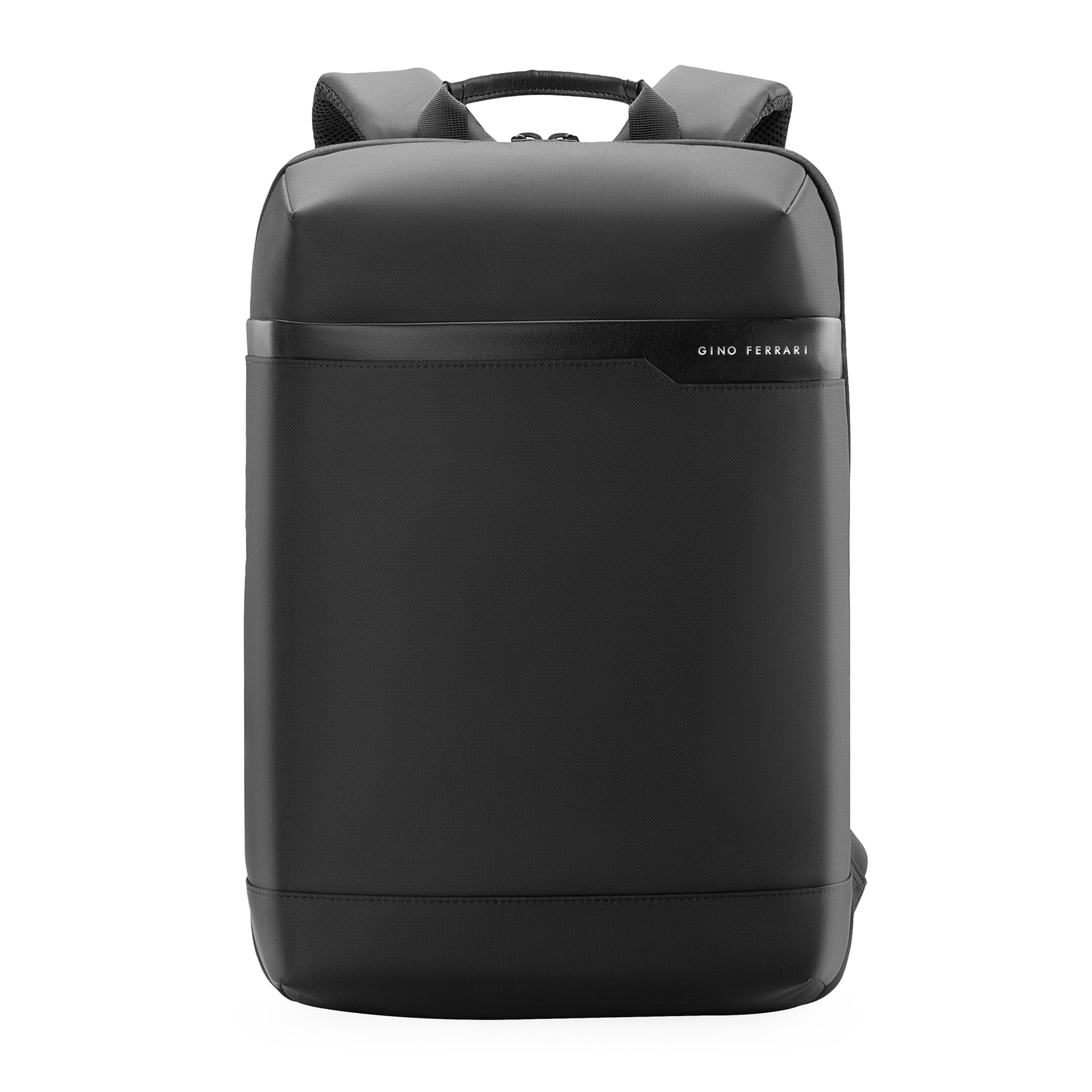 Black Gf601-01 - Gino Ferrari - Mission 15.6 Slimline Laptop Backpack School Bag - 2