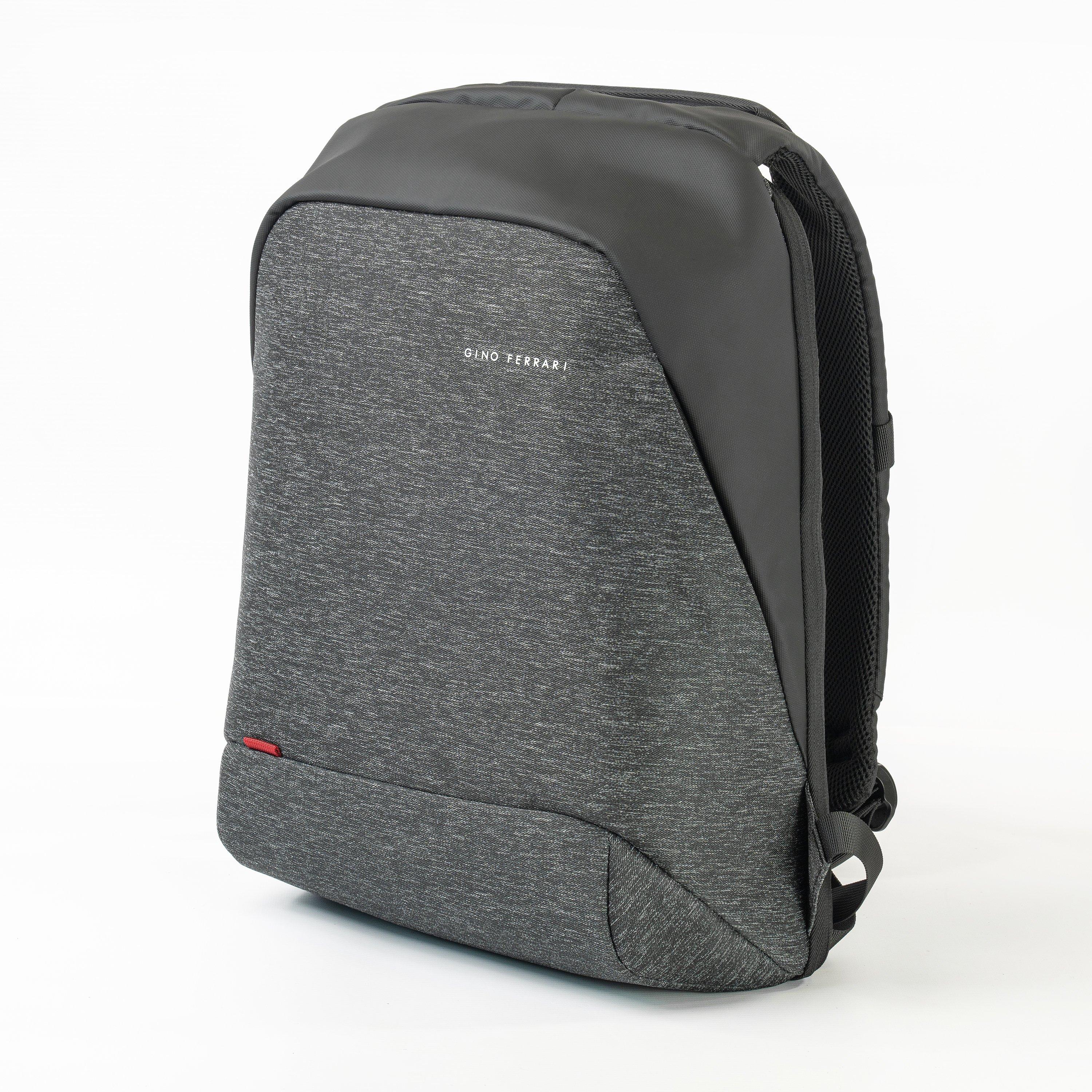 Gino Ferrari  Zeus 15.6 Padded Laptop Bag School Backpack - Grey Gf519-03