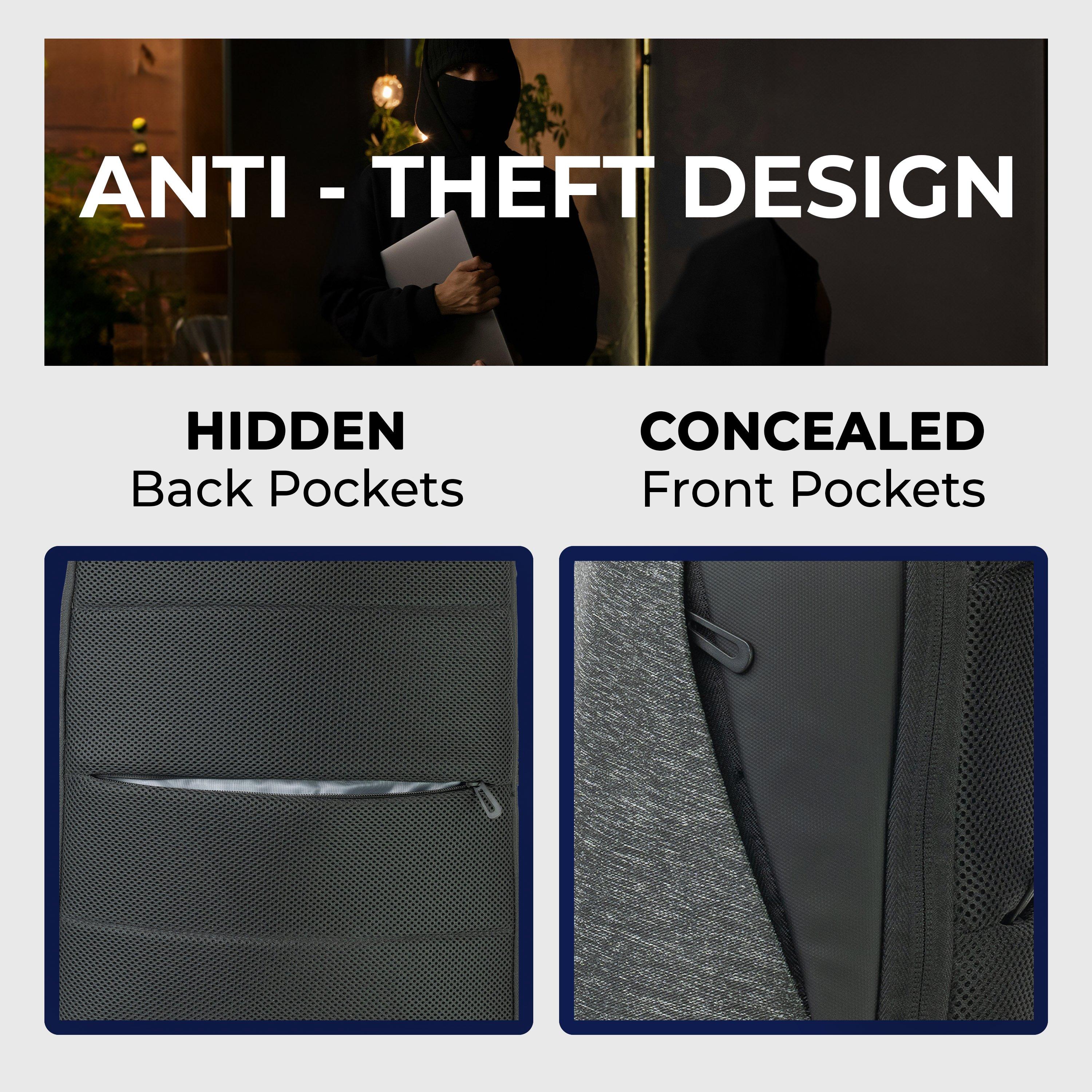 Grey Gf519-03 - Gino Ferrari - Zeus 15.6 Padded Laptop Bag School Backpack - 7