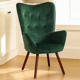 Urban Meuble Velvet Green Wingback Accent chair
