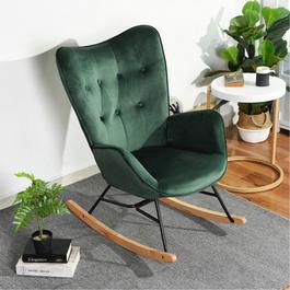 Urban Meuble Green Velvet Rocking Chair