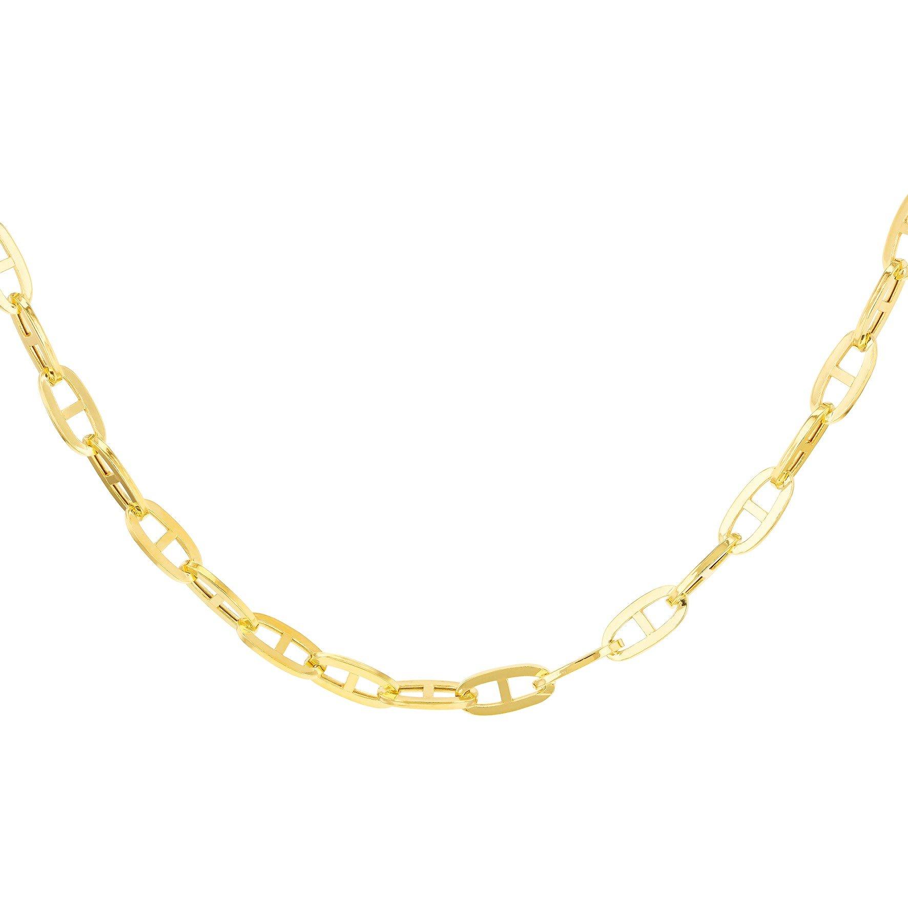 Yellow Gold - Be You - 9ct Gold Medium Square Rambo Chain - 2