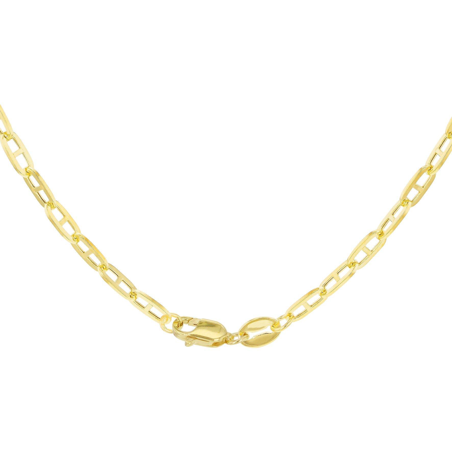 Yellow Gold - Be You - 9ct Gold Medium Square Rambo Chain - 3