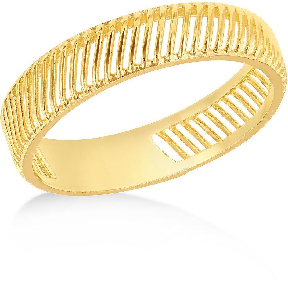 Yellow Gold - Be You - 9ct Gold Slanted Ladder Ring - 1