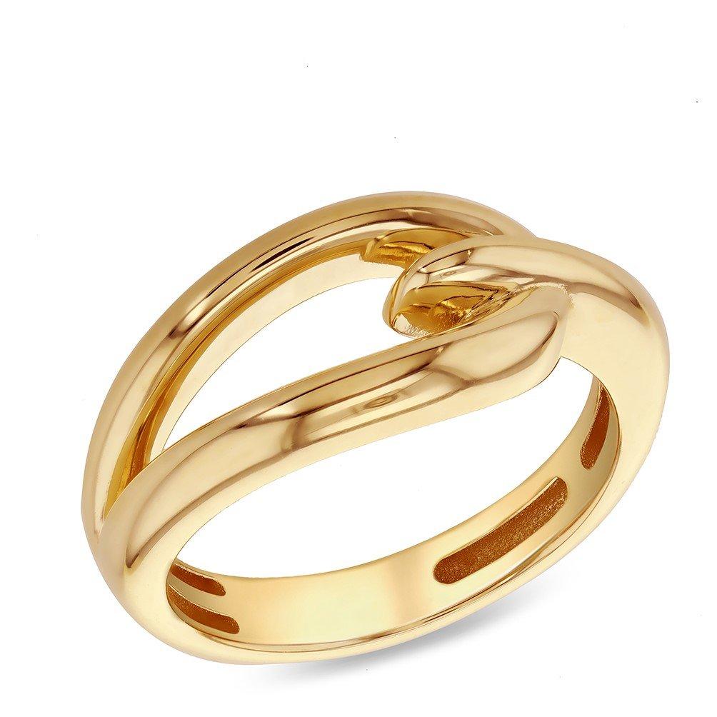 Yellow Gold - Be You - 9ct Gold Hook Knot Ring - 1