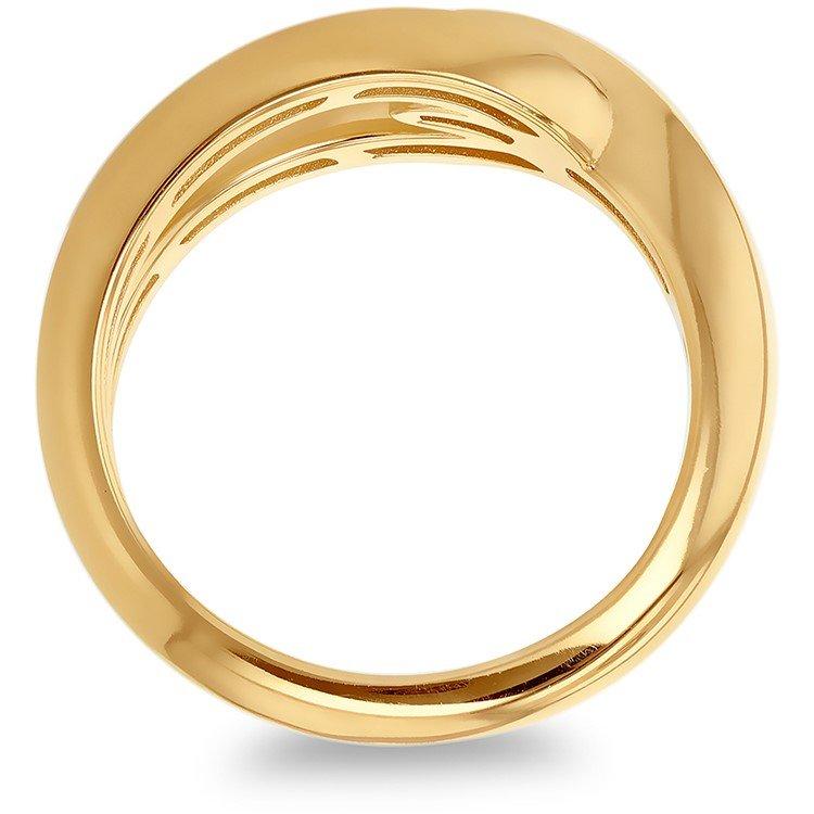 Yellow Gold - Be You - 9ct Gold Hook Knot Ring - 3