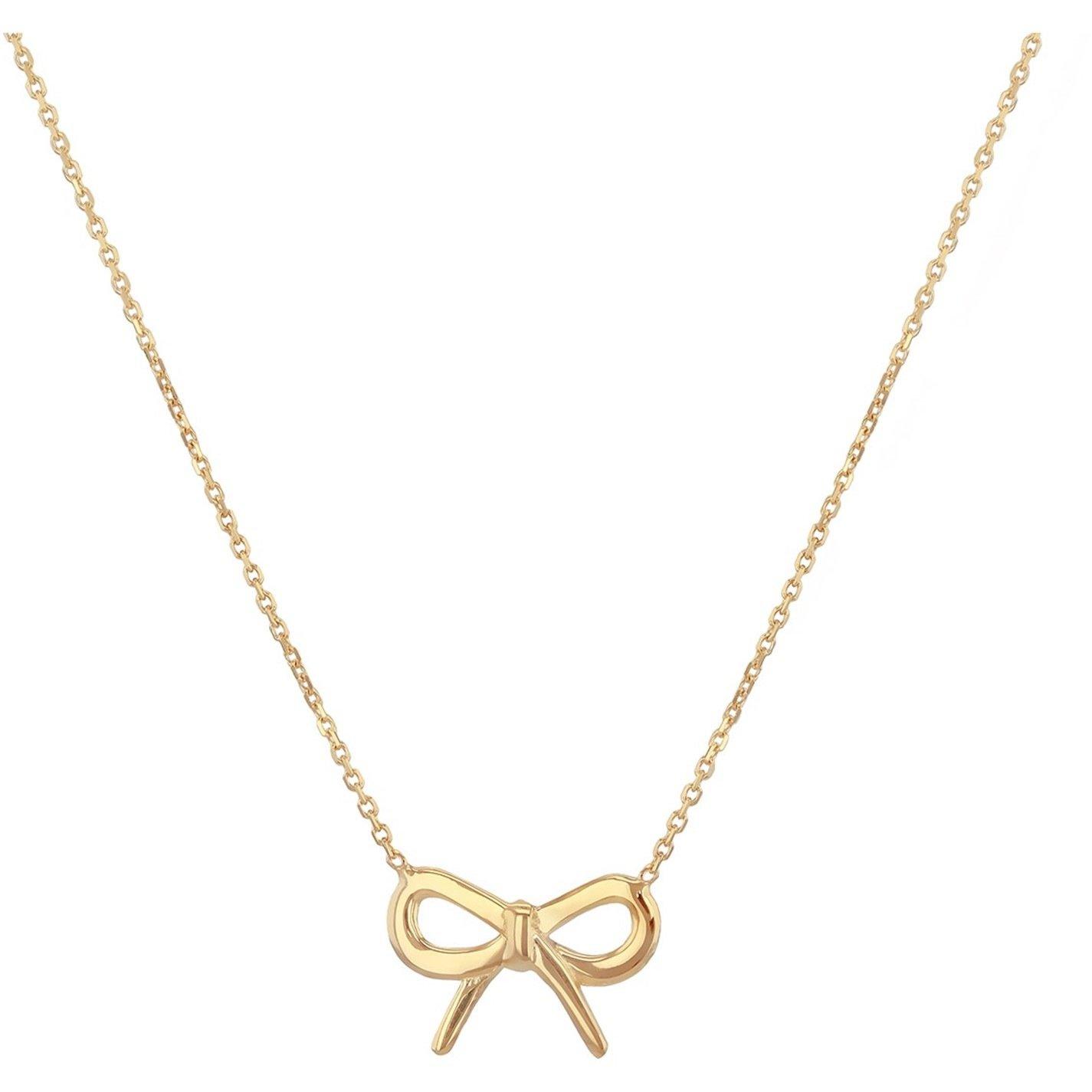 Yellow Gold - Be You - 9ct Gold Bow Adjustable Necklace - 4