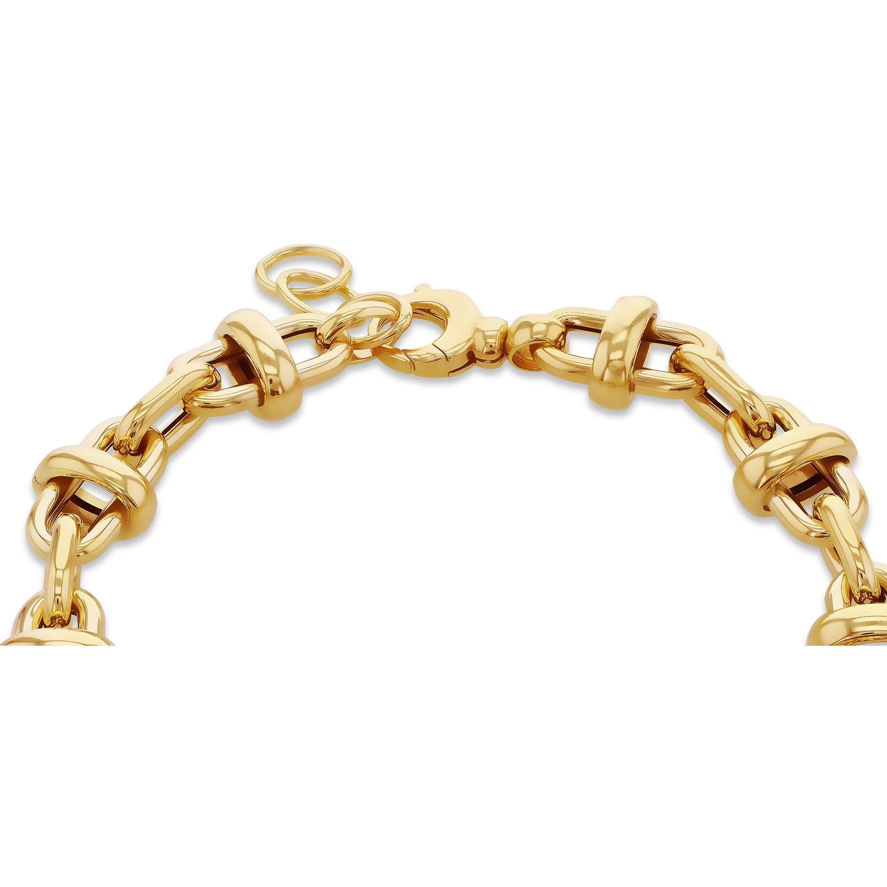 Yellow Gold - Be You - 9ct Gold Oval link with Round Link - 3