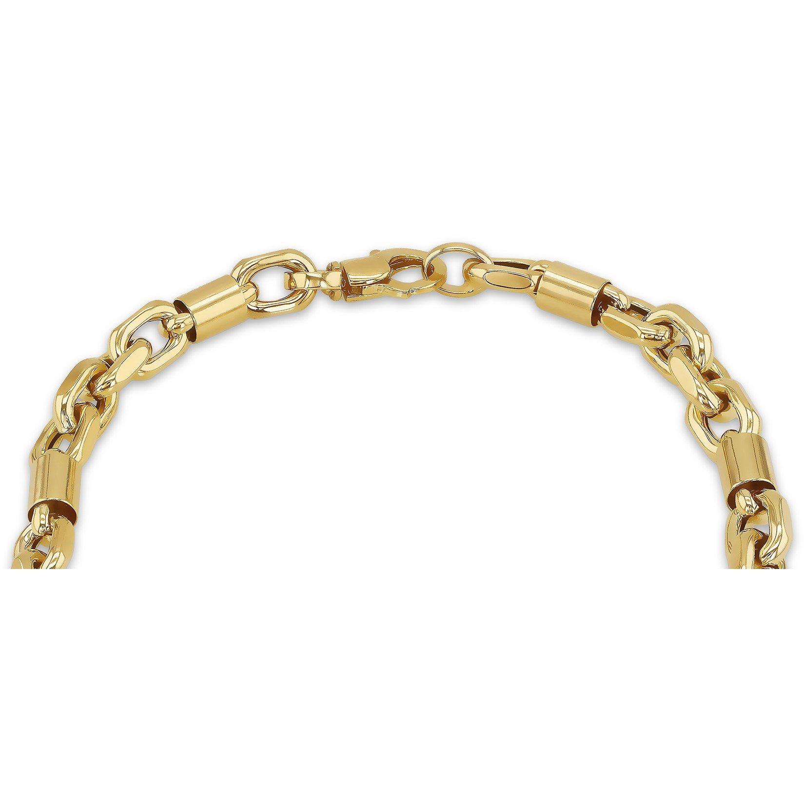 Yellow Gold - Be You - 9ct Gold Belcher and Bar Bracelet - 3