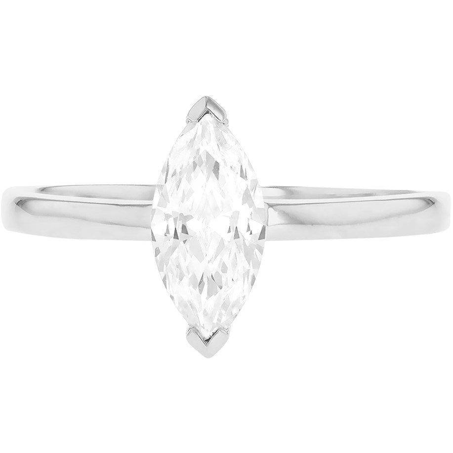 White Gold - Be You - 9ct Gold Marquise CZ Ring - 2