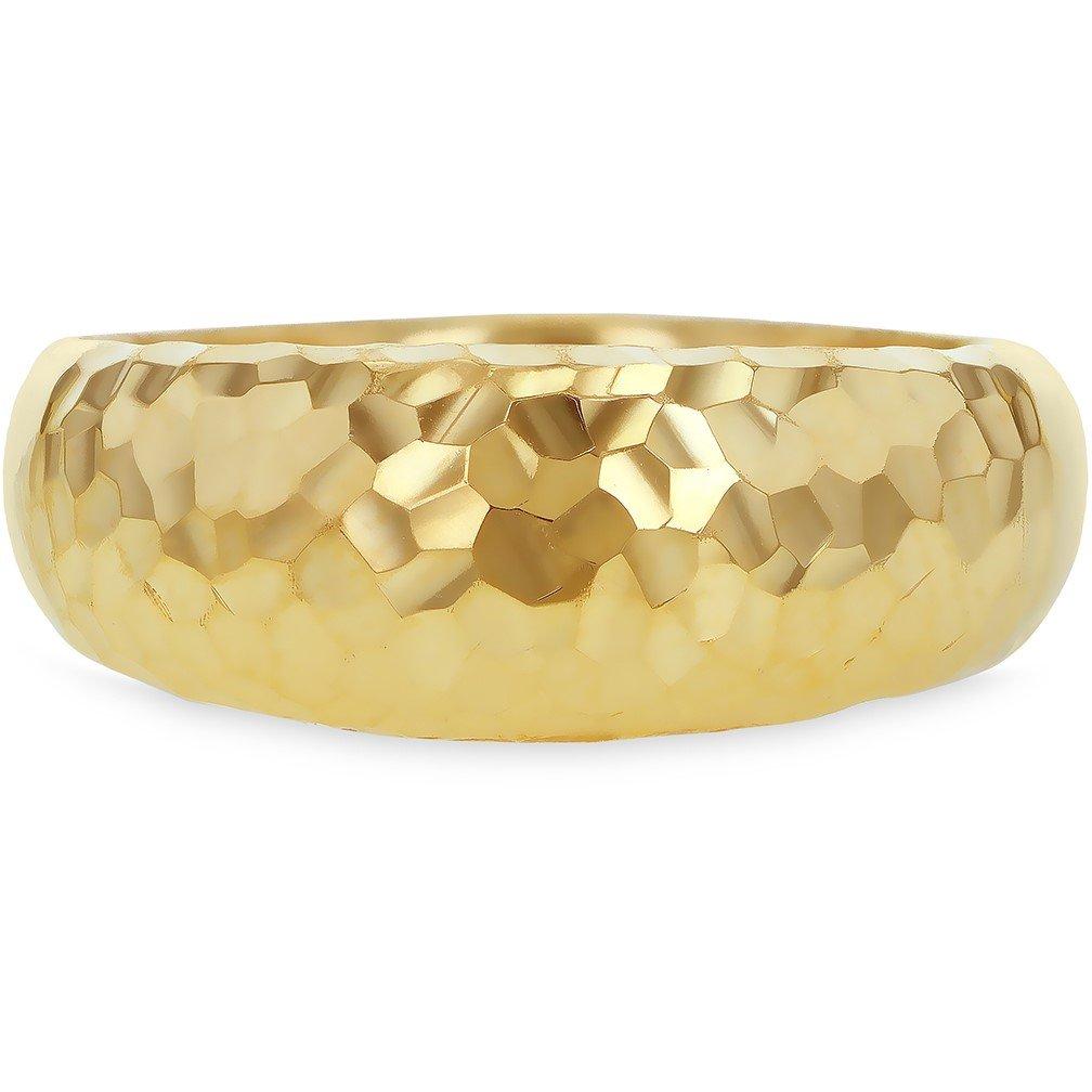 Yellow Gold - Be You - 9ct Gold Diamond Cut Dome Ring - 2