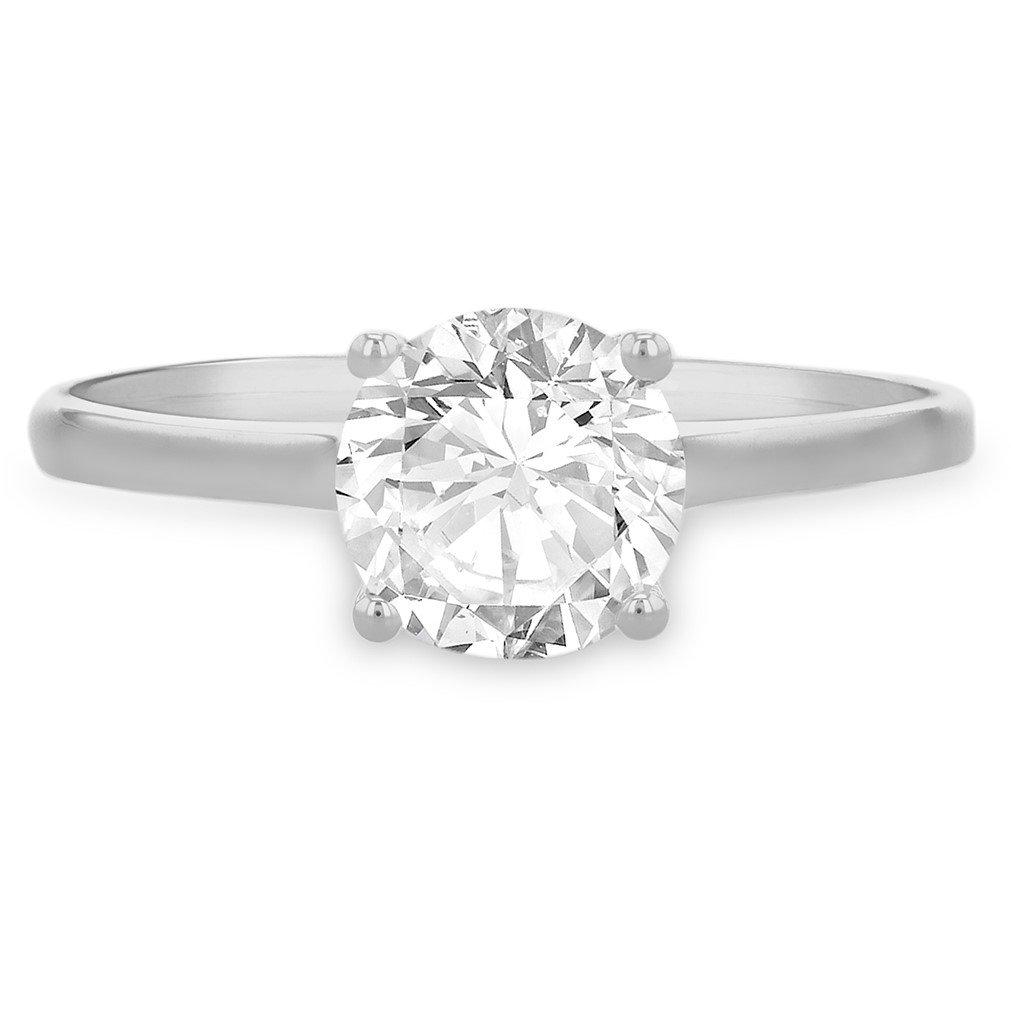 White Gold - Be You - 9ct Gold CZ Solitatire Ring - 2