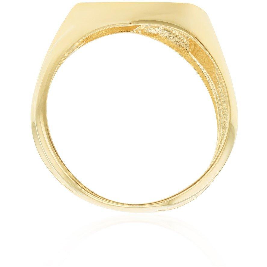 Yellow Gold - Be You - 9ct Gold CZ Triangle Crossover Ring - 3