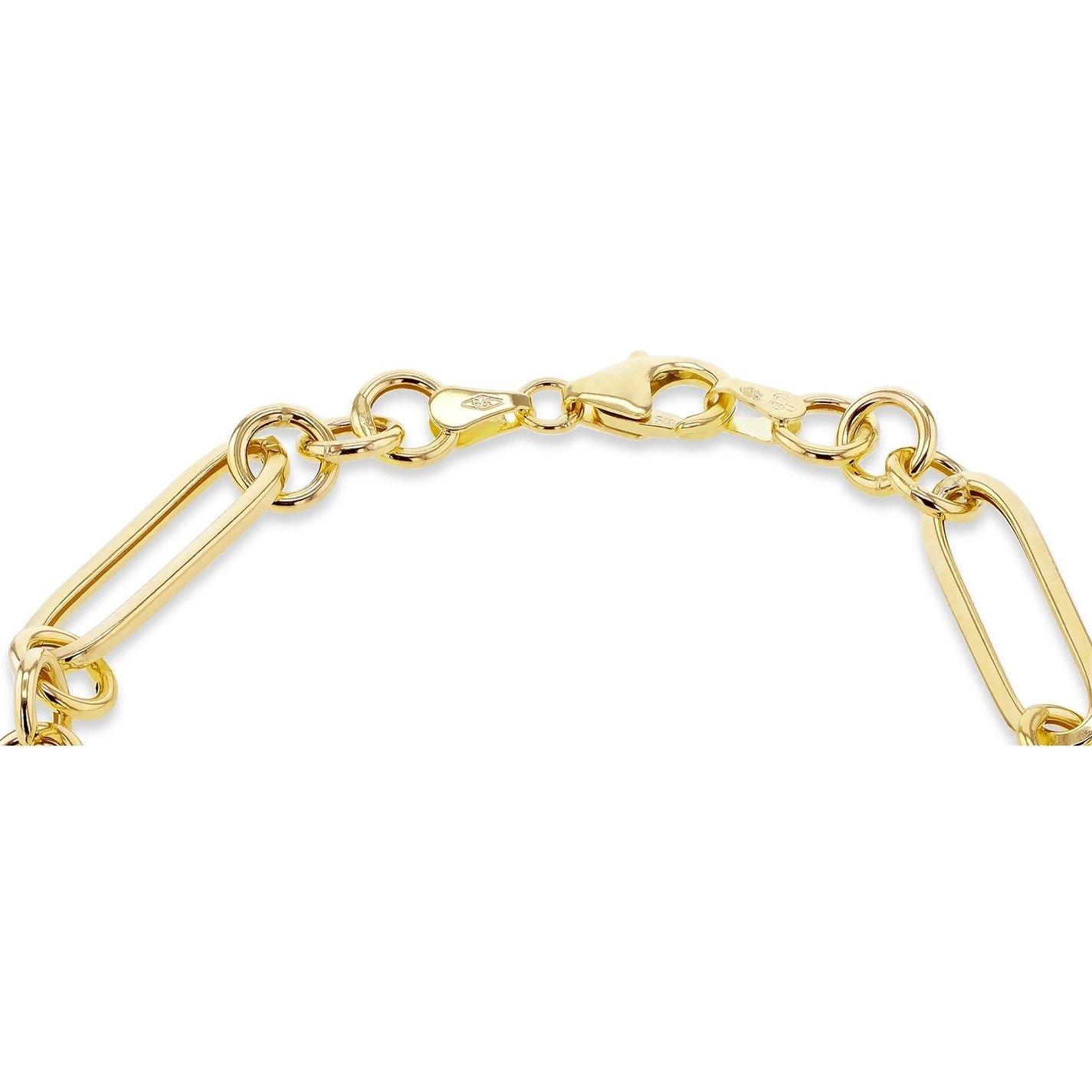 Yellow Gold - Be You - 9ct Gold Hollow Figaro Paper Bracelet - 4