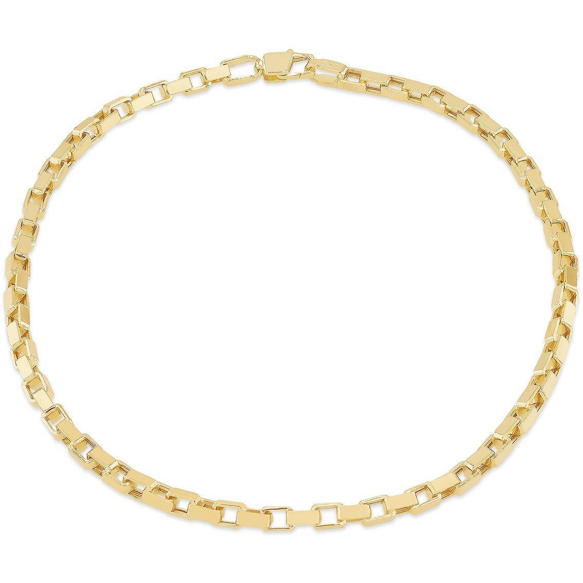 Yellow Gold - Be You - 9ct Gold Square Paper Link Bracelet - 1
